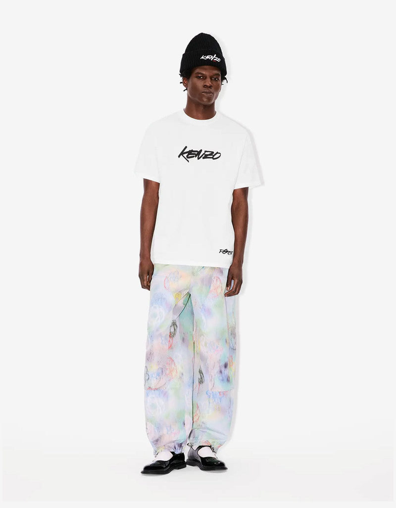 Kenzo x Futura 2000 White Kenzo Paris  Logo T-Shirt FF65TS2524SG 02