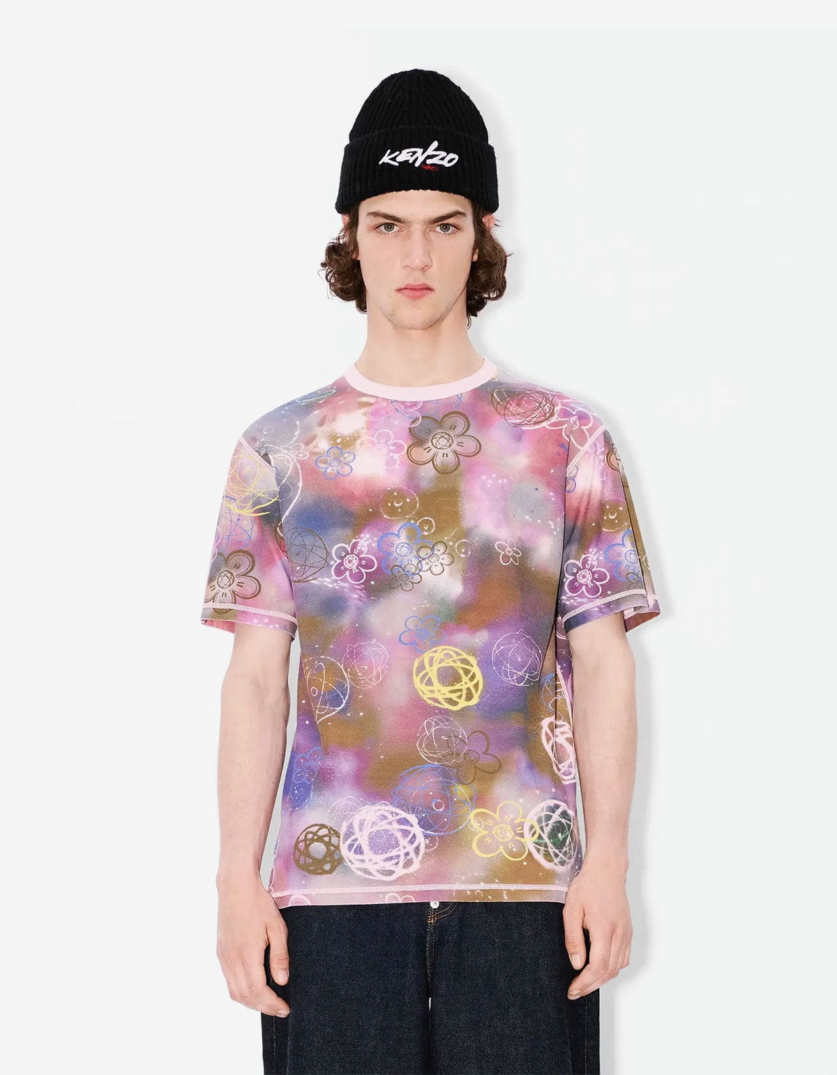 Kenzo x Futura 2000 Pink Reversible T-Shirt