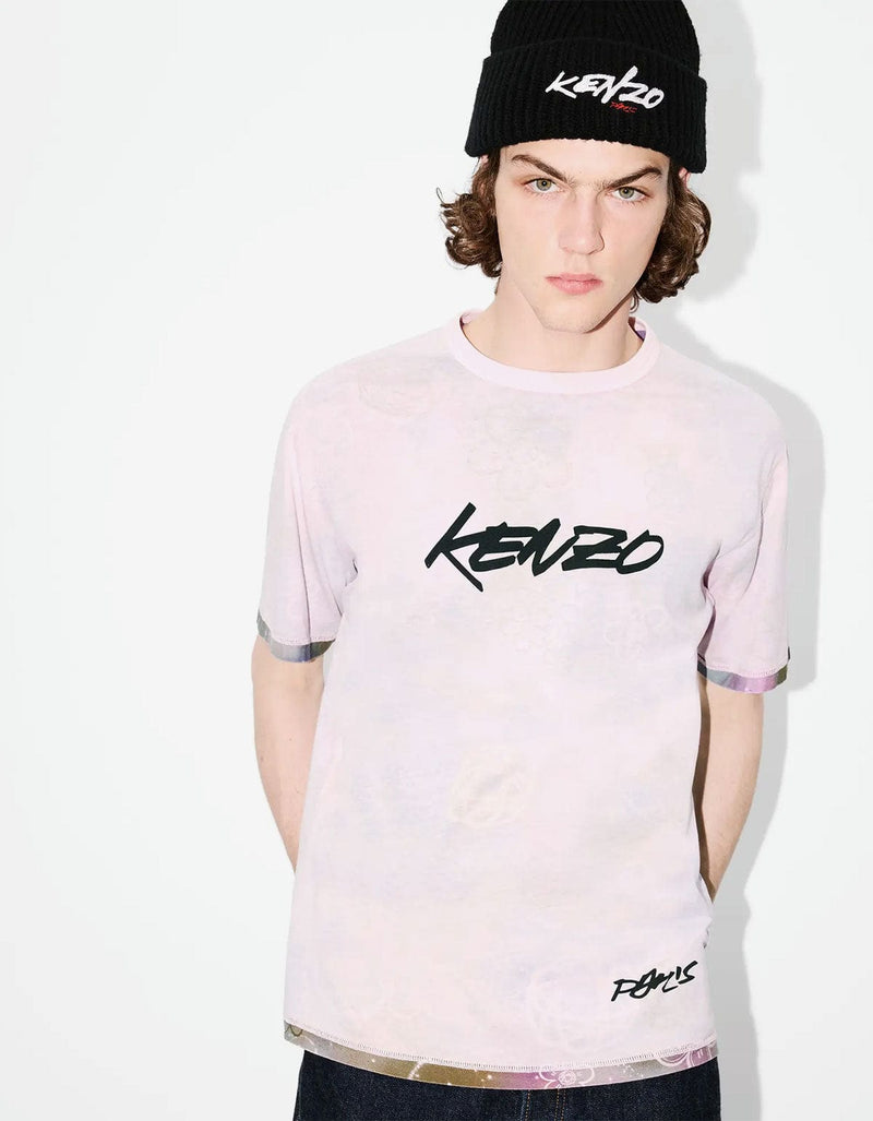 Kenzo x Futura 2000 Pink Reversible T-Shirt
