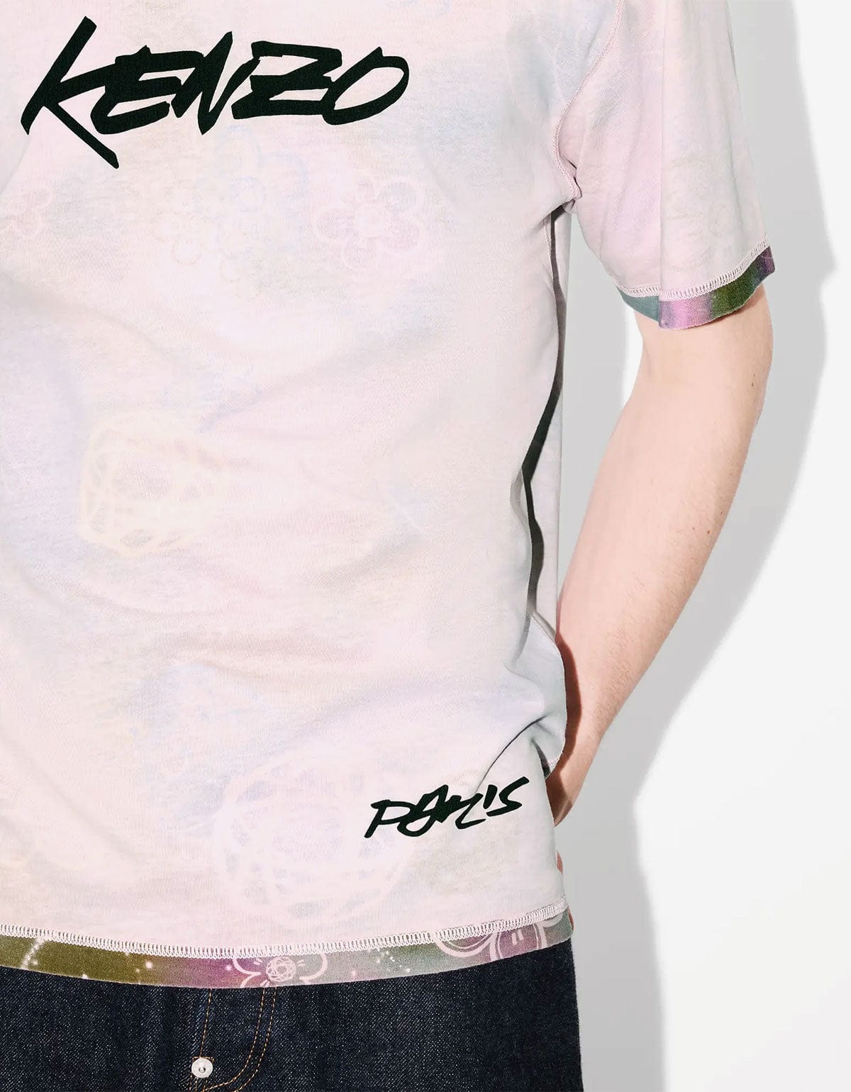 Kenzo x Futura 2000 Pink Reversible T-Shirt – mens designer