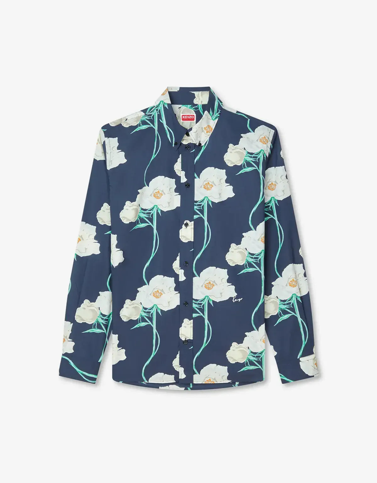 Kenzo Archive Rose Blue Shirt FG55CH4109O2 76