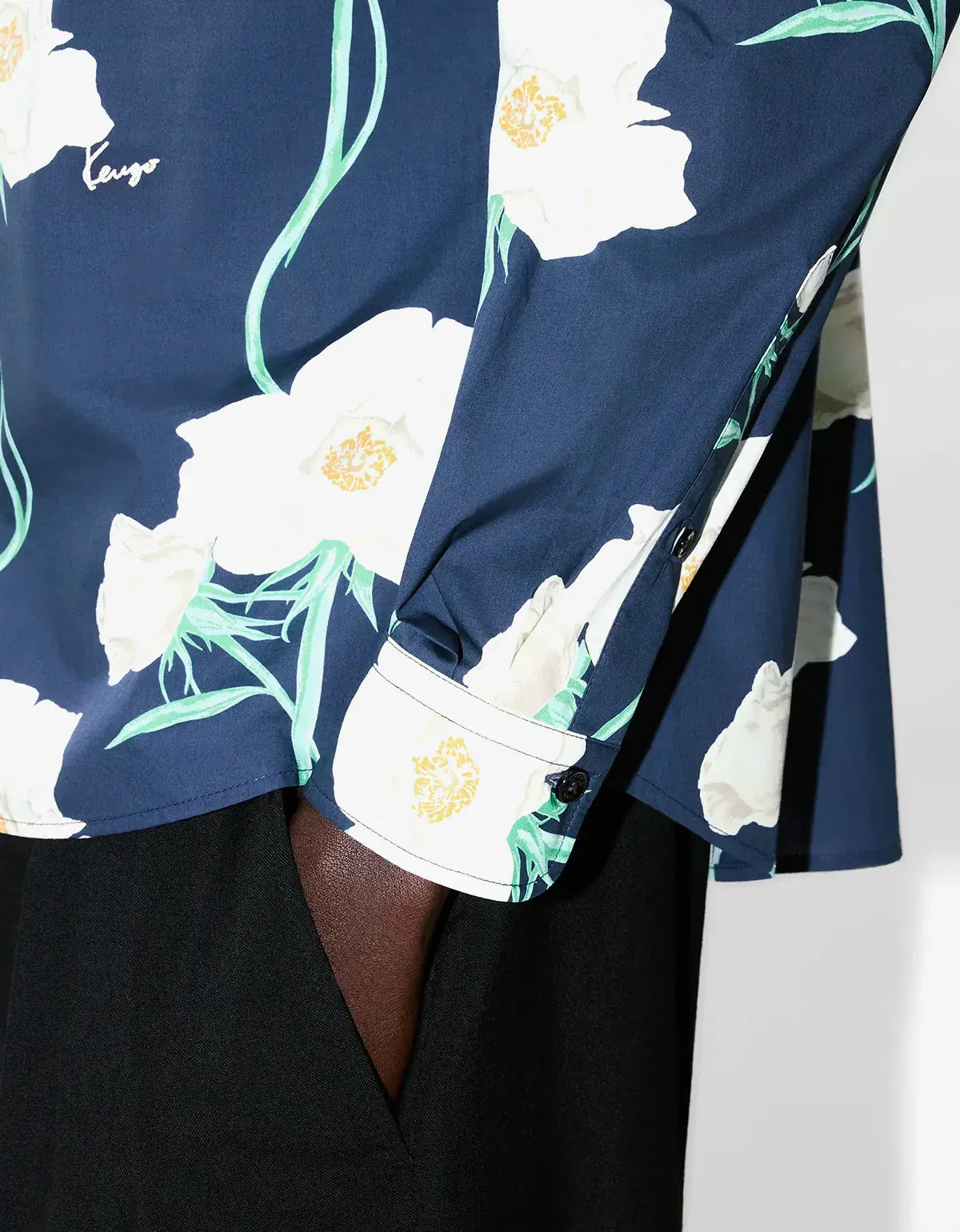 Kenzo Archive Rose Blue Shirt FG55CH4109O2 76