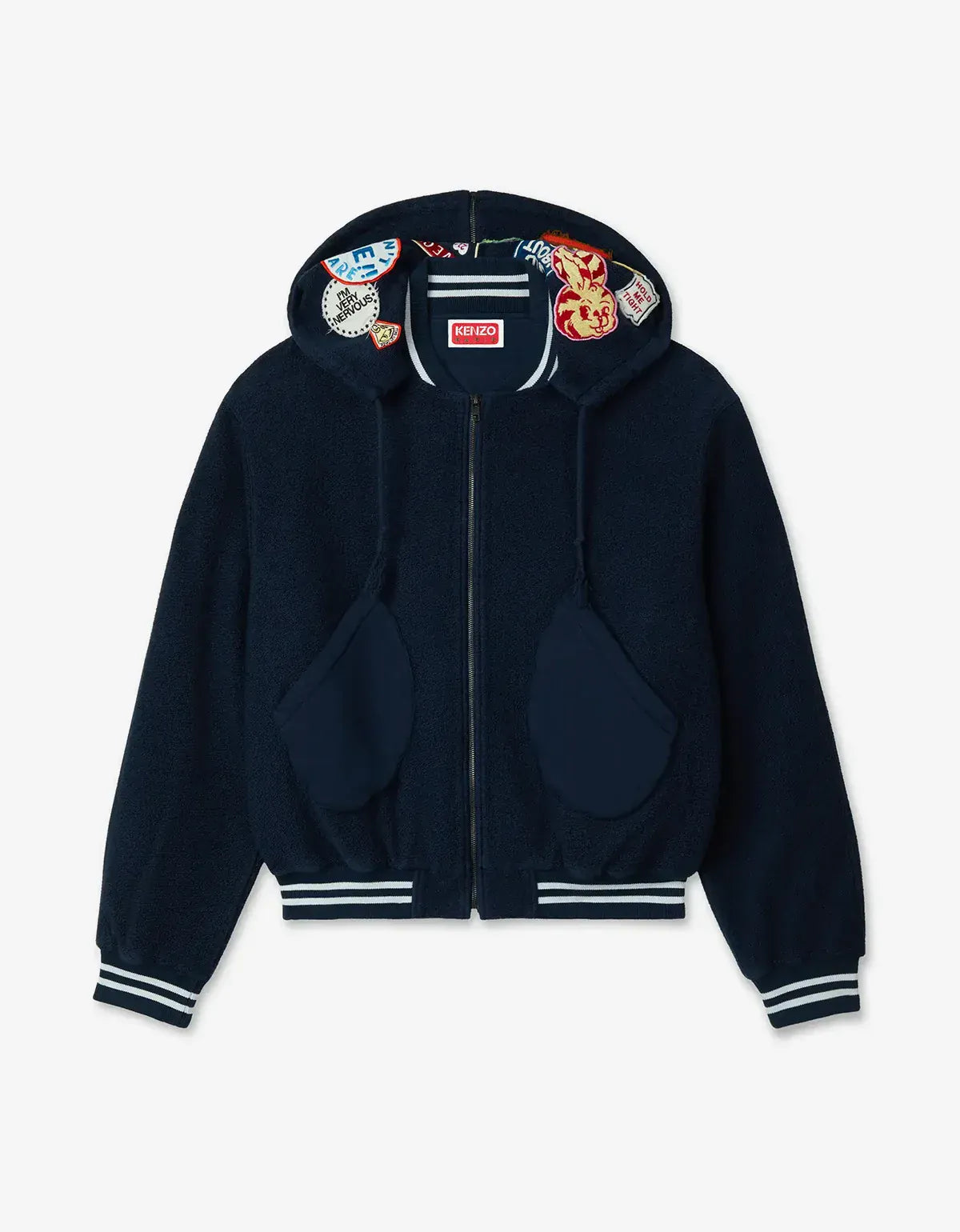 Kenzo Badges Blue Embroidered Afterhood Blouson
