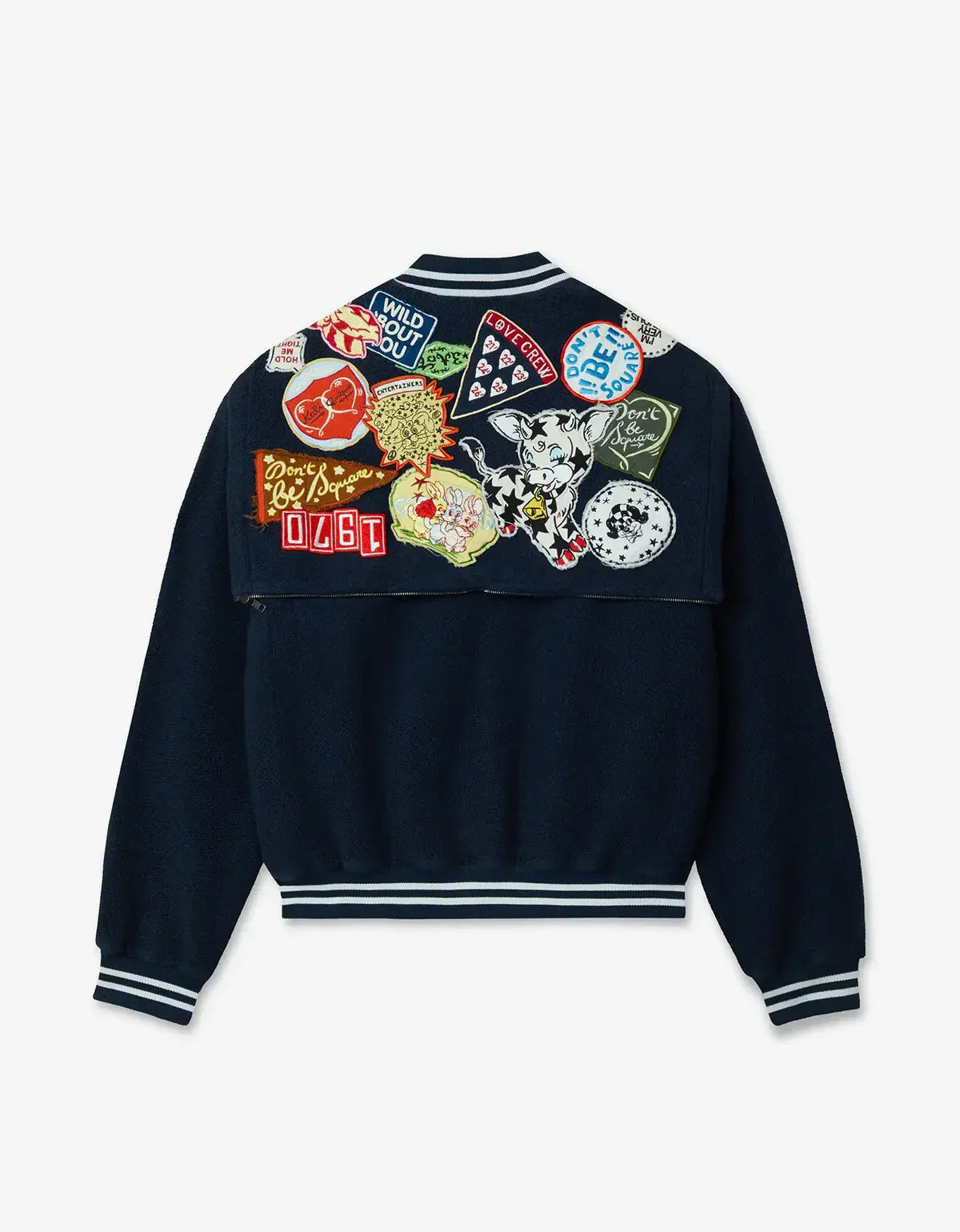 Kenzo Badges Blue Embroidered Afterhood Blouson