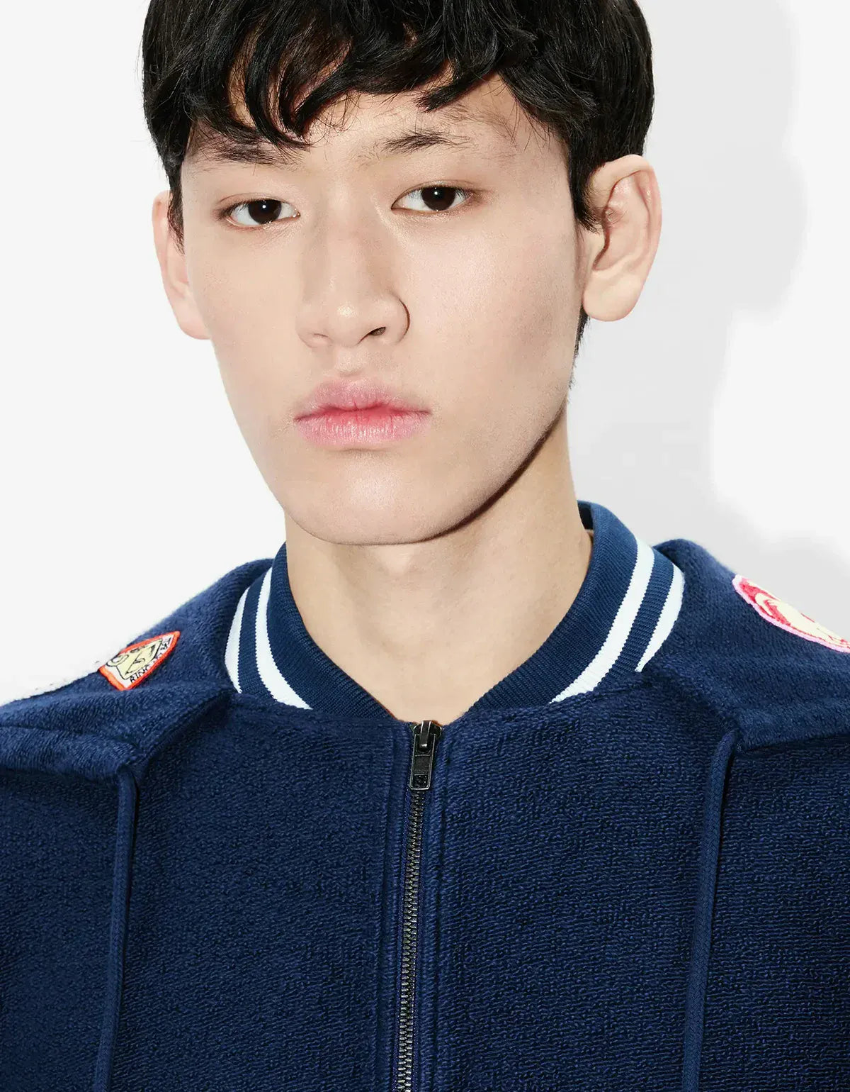 Kenzo Badges Blue Embroidered Afterhood Blouson