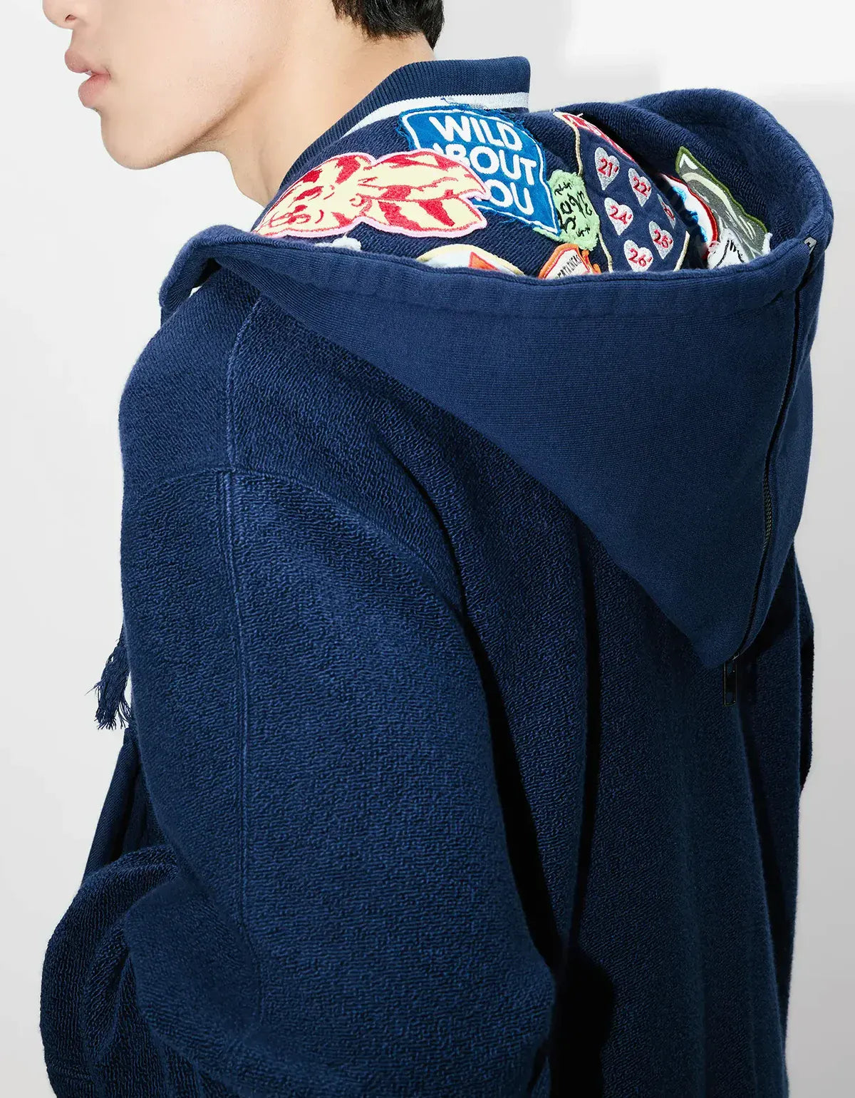 Kenzo Badges Blue Embroidered Afterhood Blouson