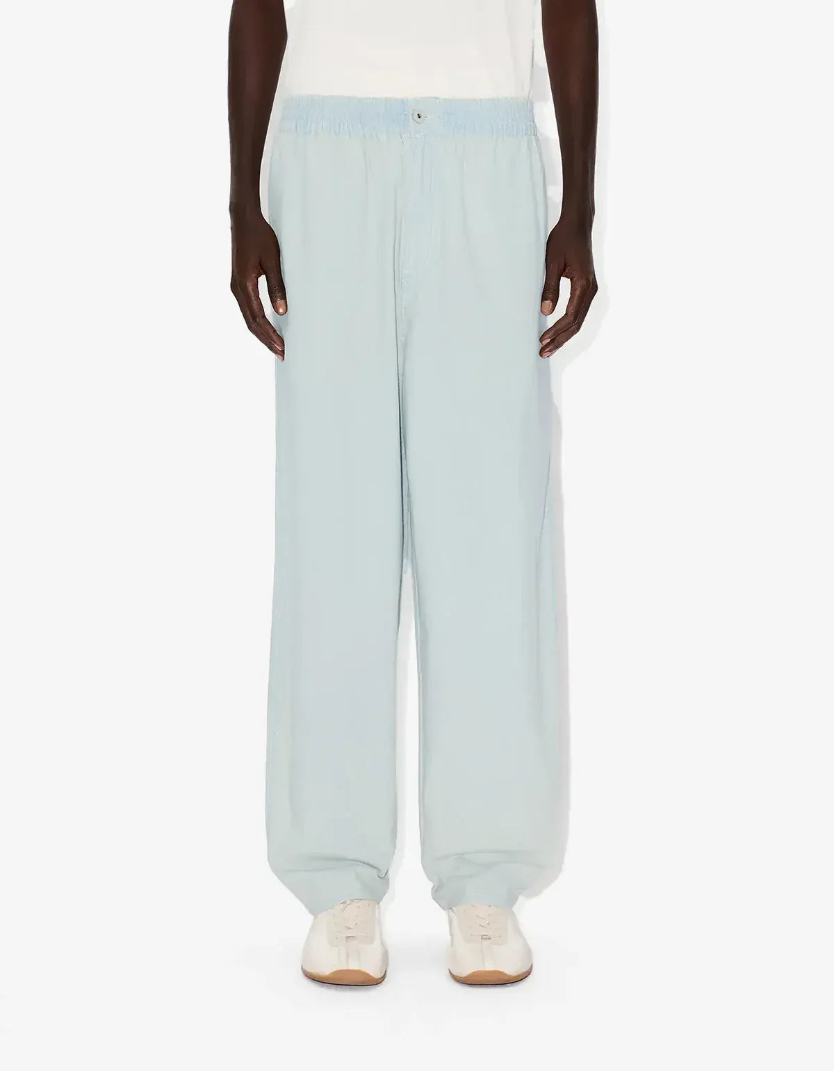 Kenzo Blue Bleach Chambray Jog Pants FG55DP5066F4DY