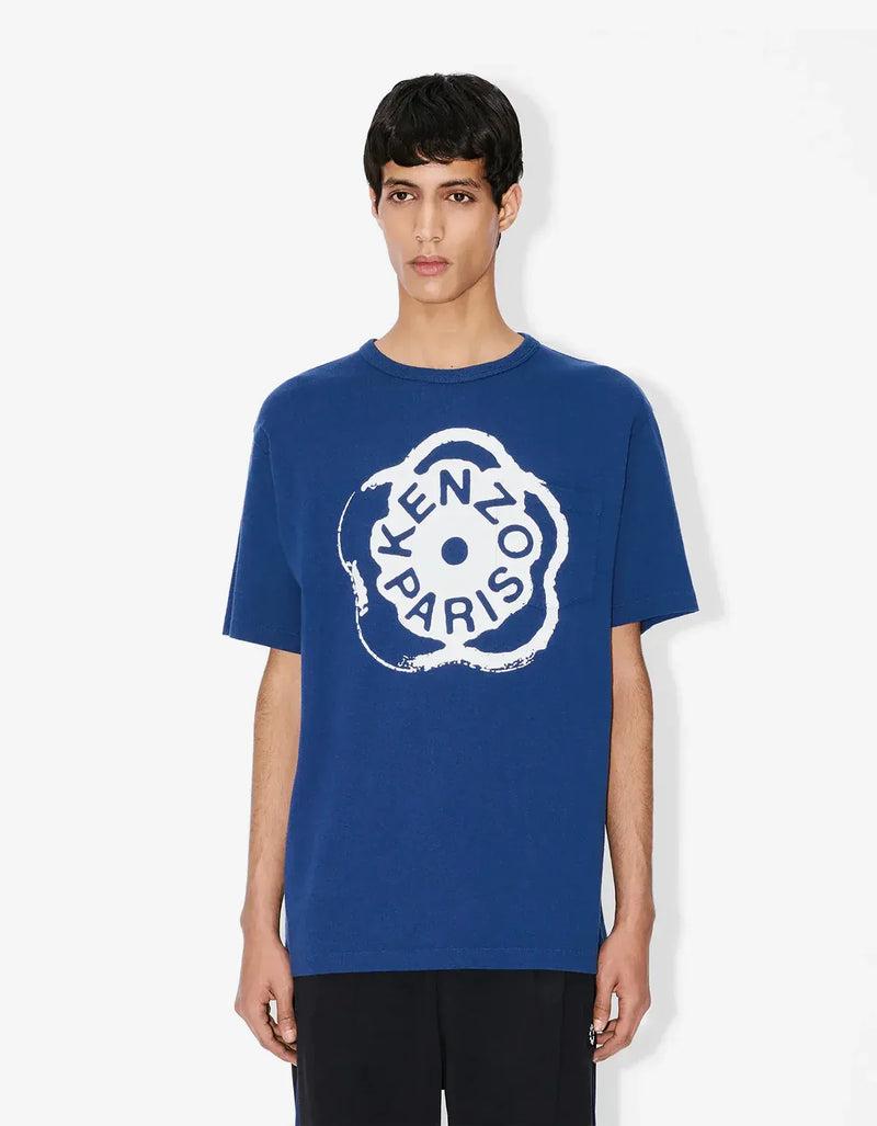 Kenzo Blue Boke Flower 2.0 T-Shirt – mens designer fashion London