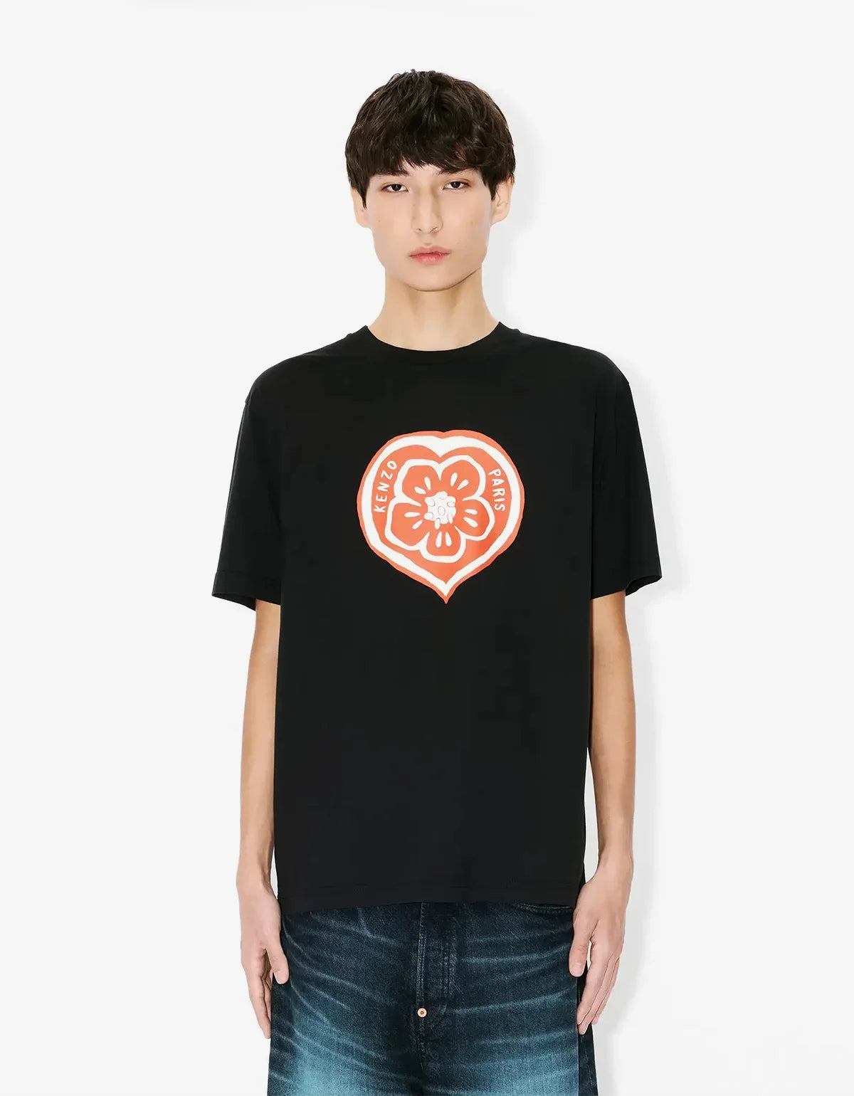 Kenzo Boke Hearts Black T-Shirt FG55TS2074SO 99J