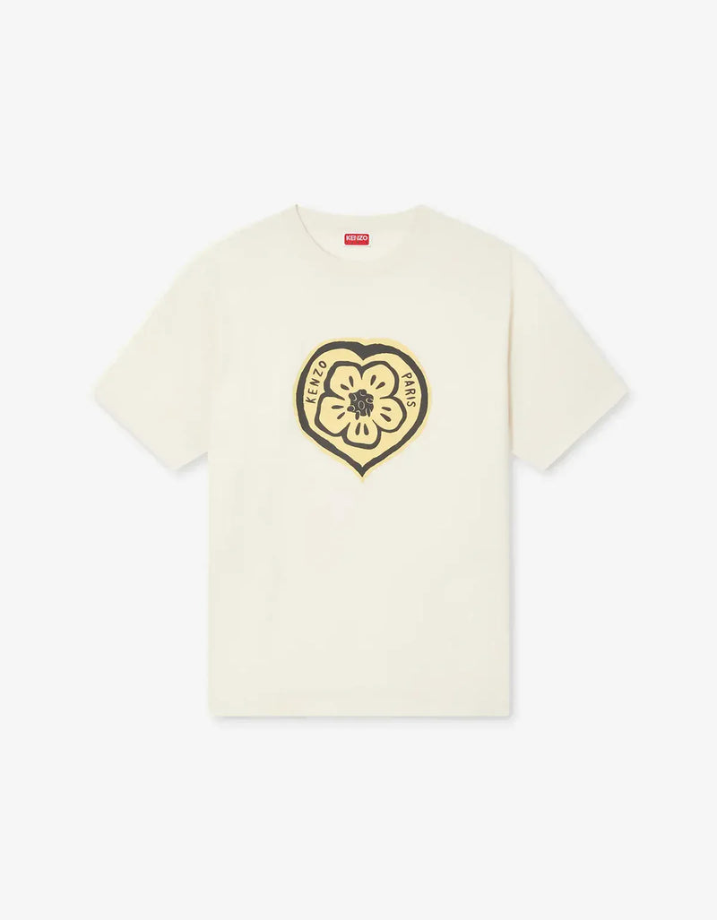 Kenzo Boke Hearts Ecru T-Shirt FG55TS2074SO 03