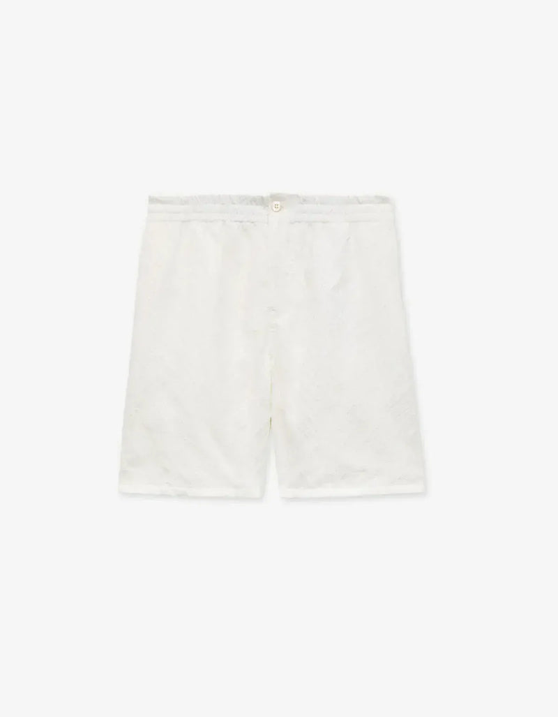 Kenzo Tiger Elasticated Off White Shorts FG55SH5089JS 02