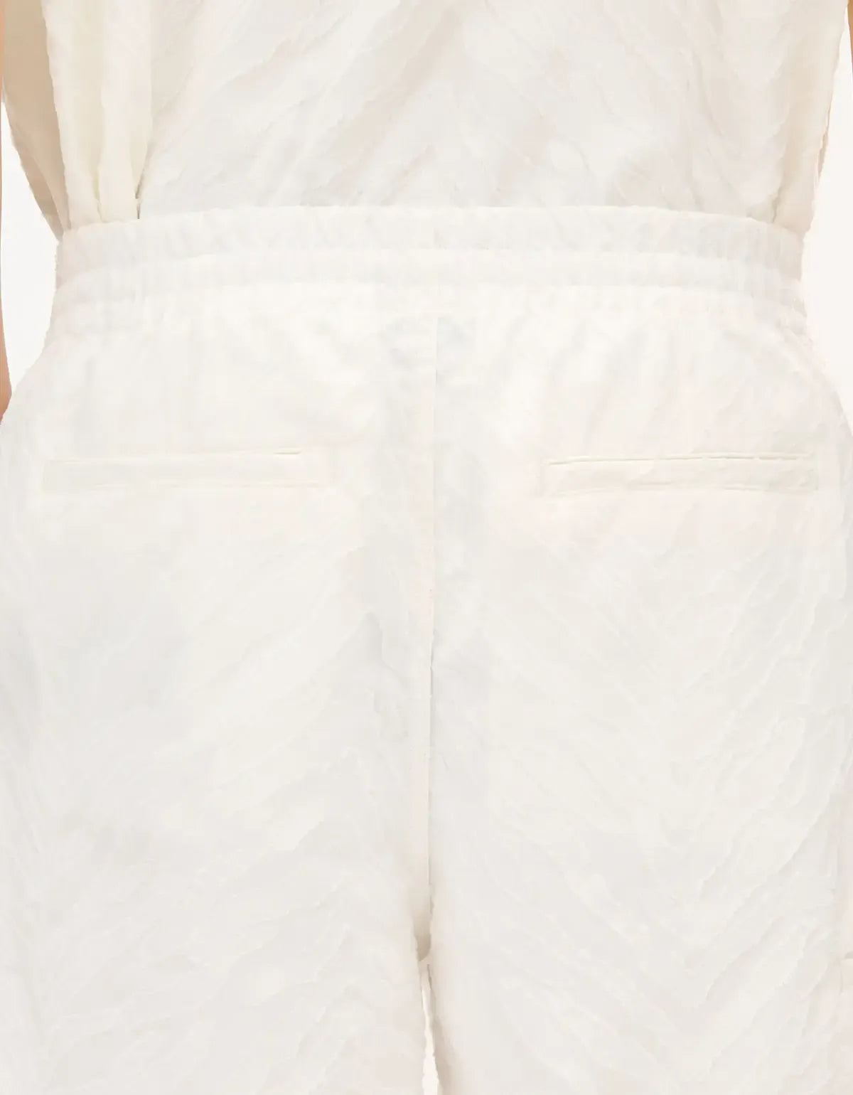 Kenzo Tiger Elasticated Off White Shorts