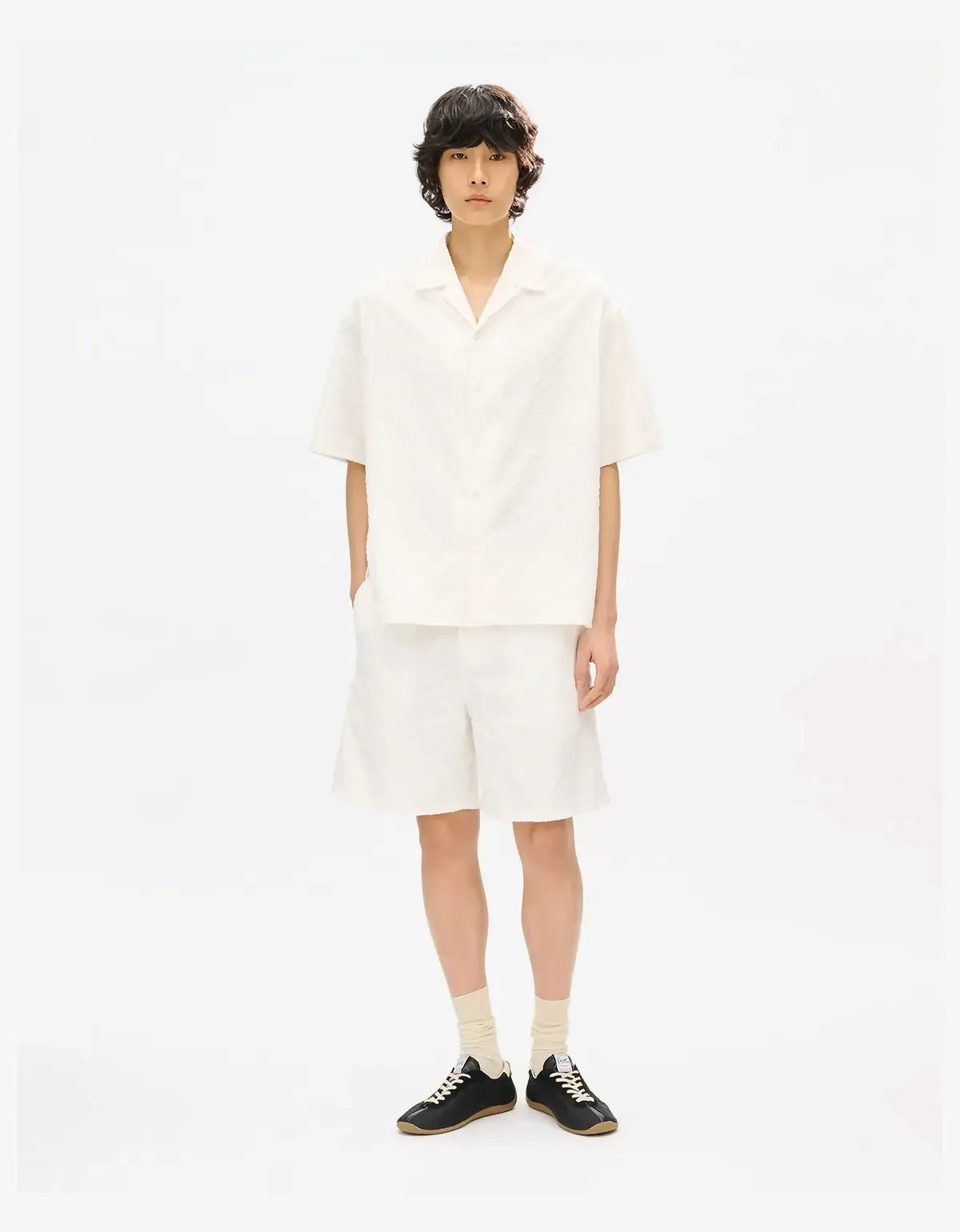 Kenzo Tiger Elasticated Off White Shorts