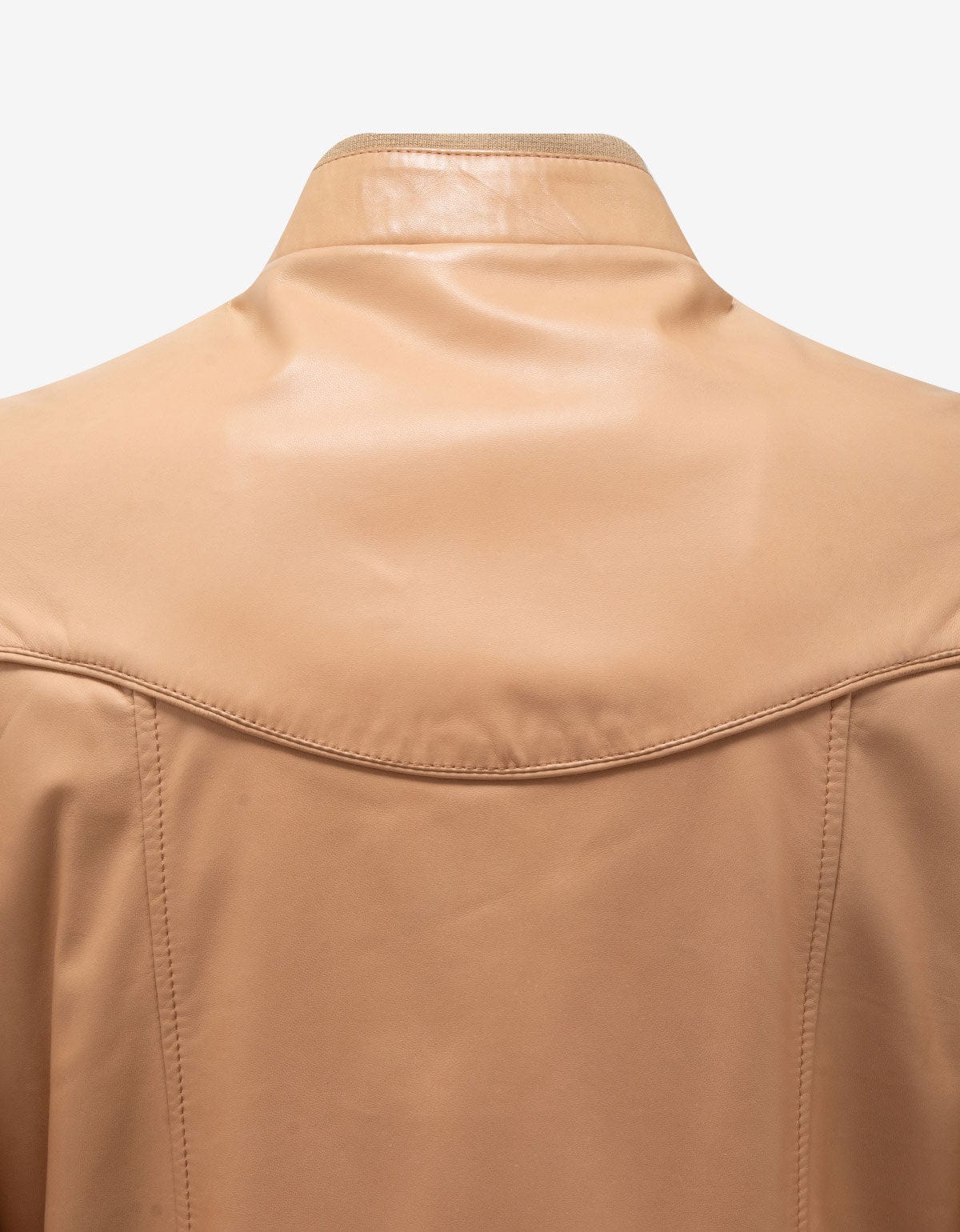 Maison Martin Margiela Beige Plonge Leather Biker Jacket