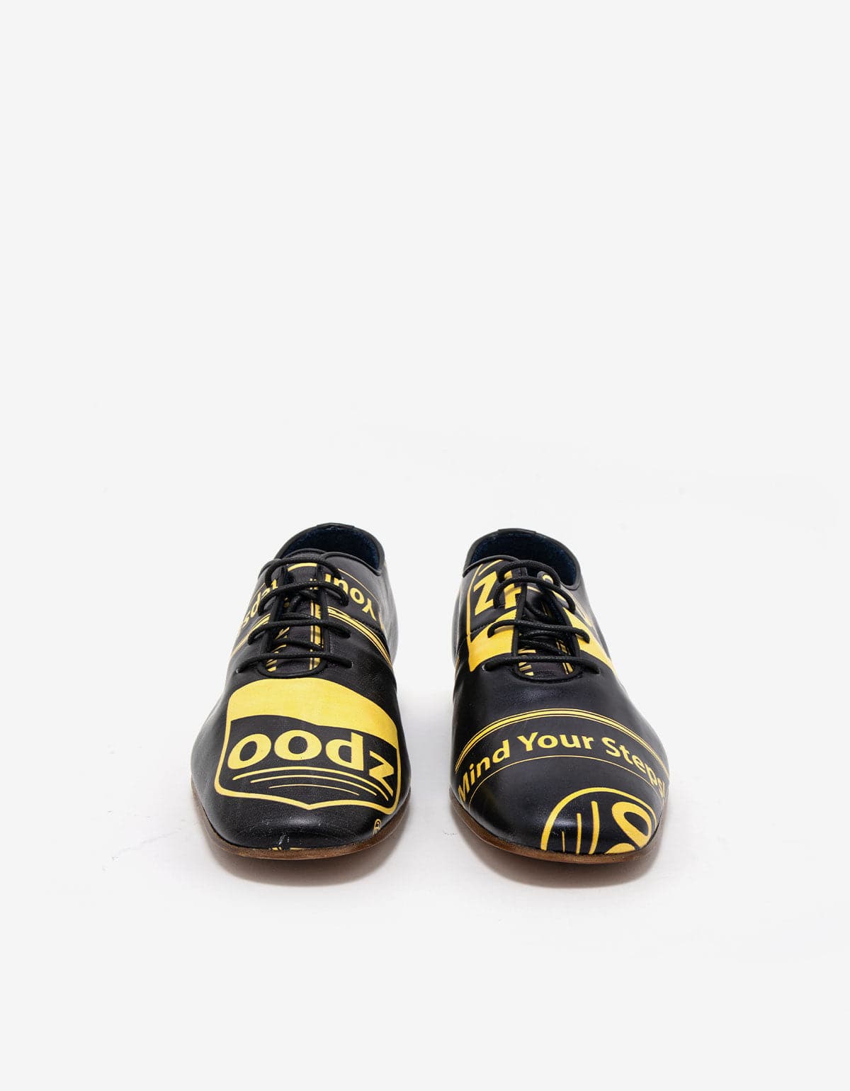 Maison Martin Margiela Black Print Leather Shoes - SS08