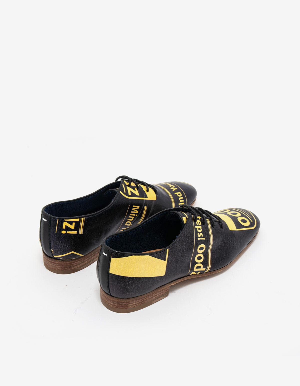 Maison Martin Margiela Black Print Leather Shoes - SS08