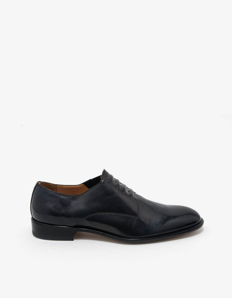 Maison Martin Margiela Black Sealed Lace Oxford Shoes