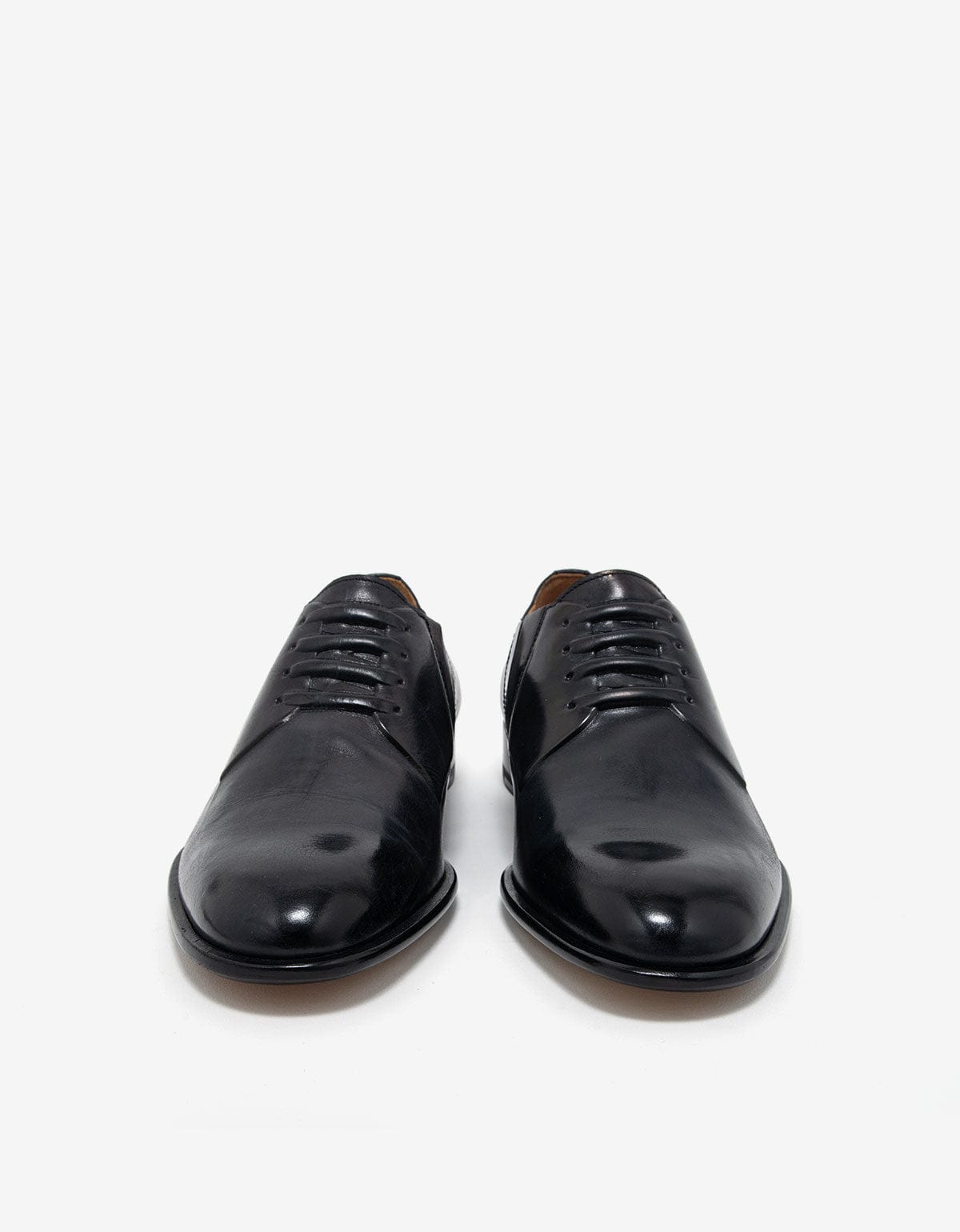 Maison Martin Margiela Black Sealed Lace Oxford Shoes