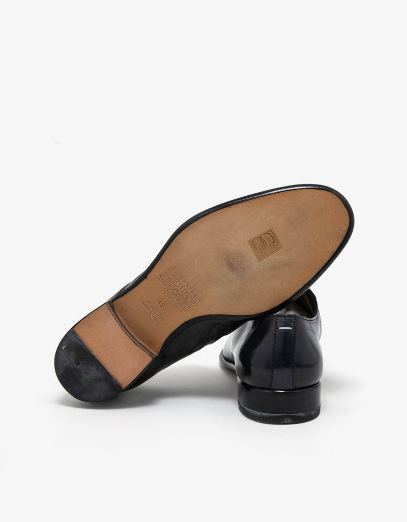 Maison Martin Margiela Black Sealed Lace Oxford Shoes