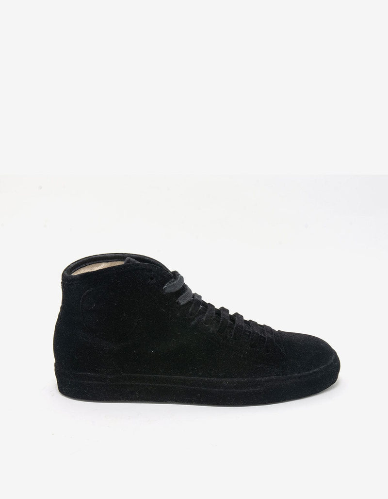 Maison Martin Margiela Black Flock Hi Top Trainers 37WS083