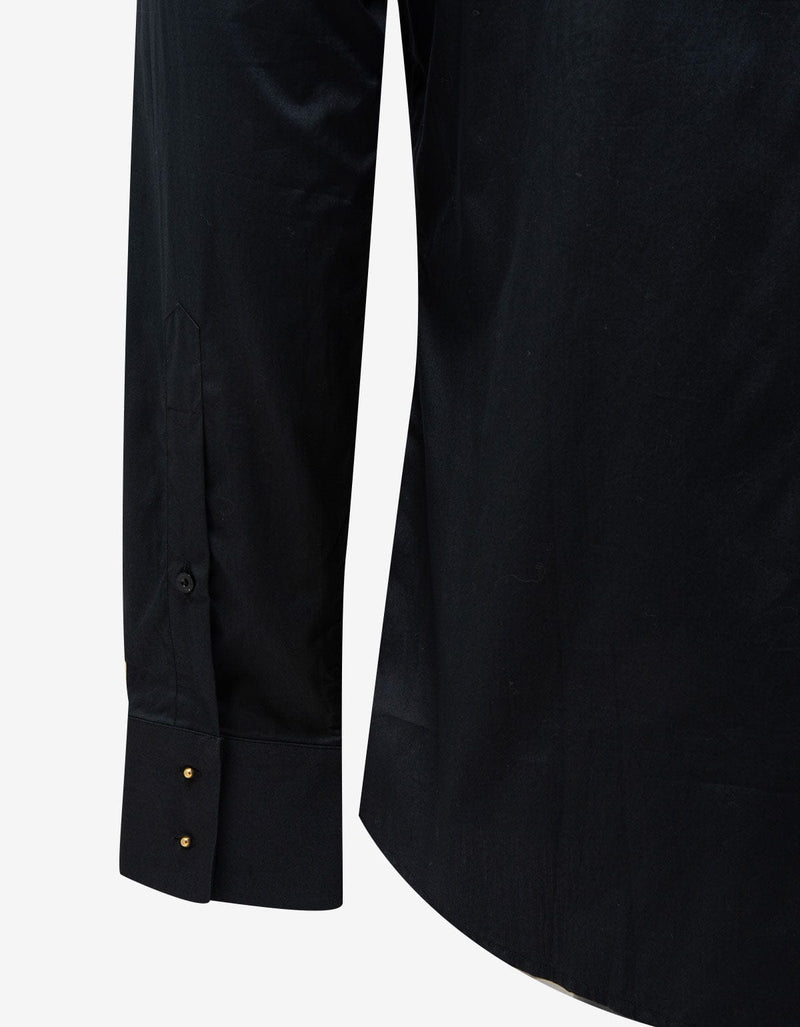 Maison Martin Margiela Black Wing Tip Collar Dress Shirt