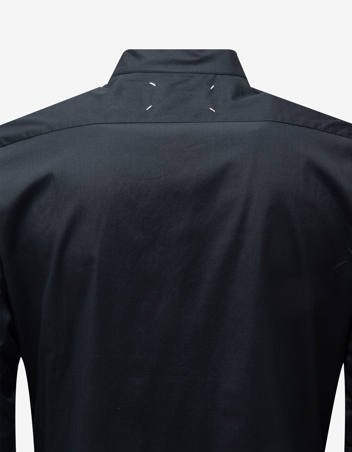 Maison Martin Margiela Black Wing Tip Collar Dress Shirt – mens