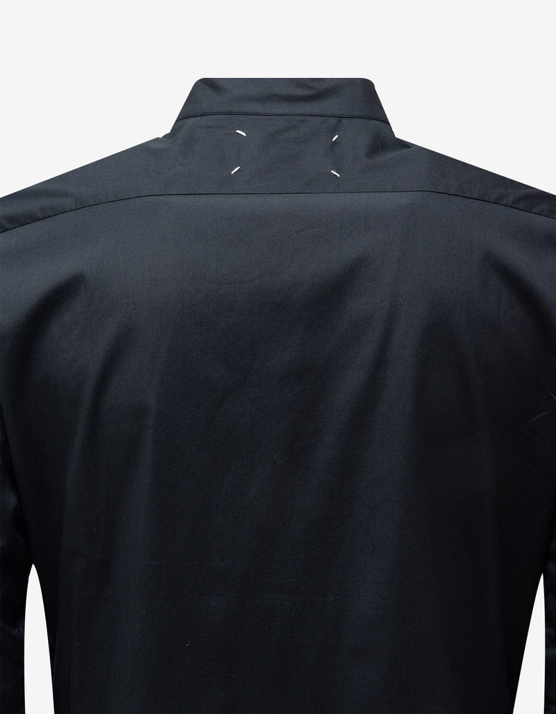 Maison Martin Margiela Black Wing Tip Collar Dress Shirt