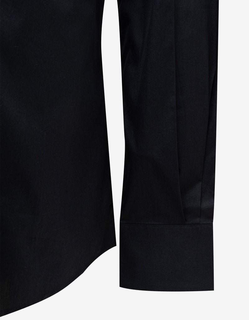 Maison Martin Margiela Black Wing Tip Collar Dress Shirt