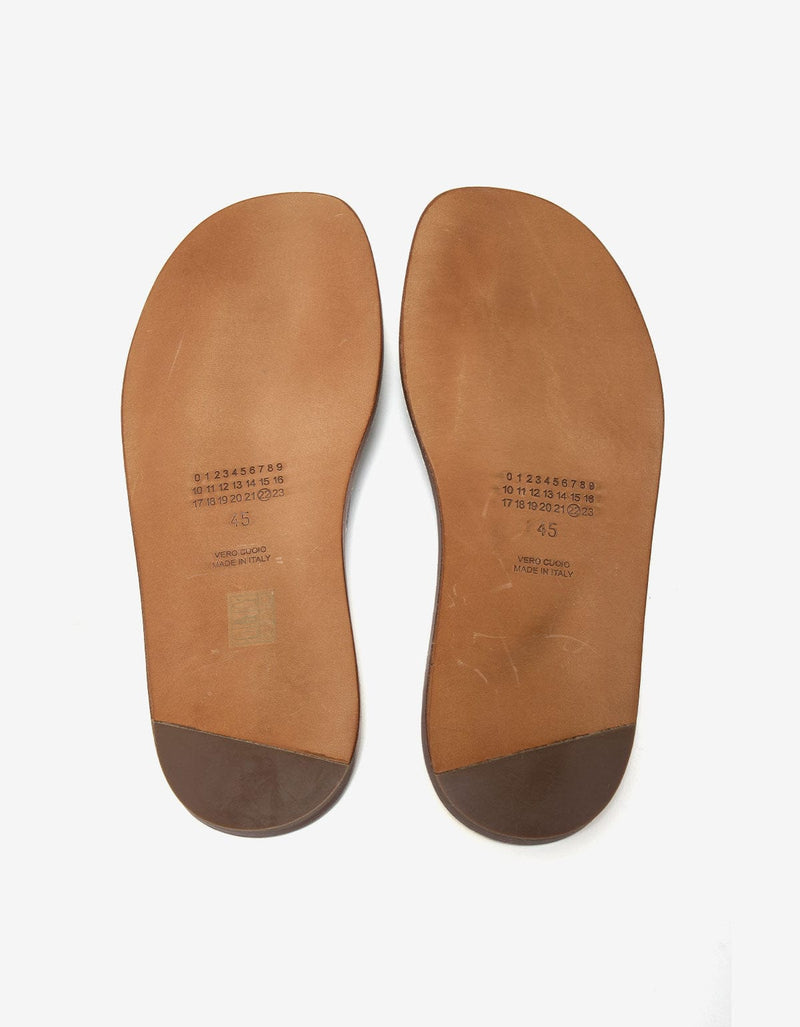 Maison Martin Margiela Black & Yellow Print Sandals 37WX032 00F2O9