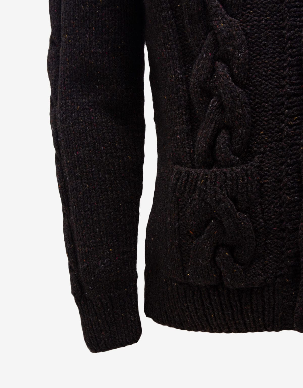 Maison Martin Margiela Brown Cable Knit Cardigan - AW01