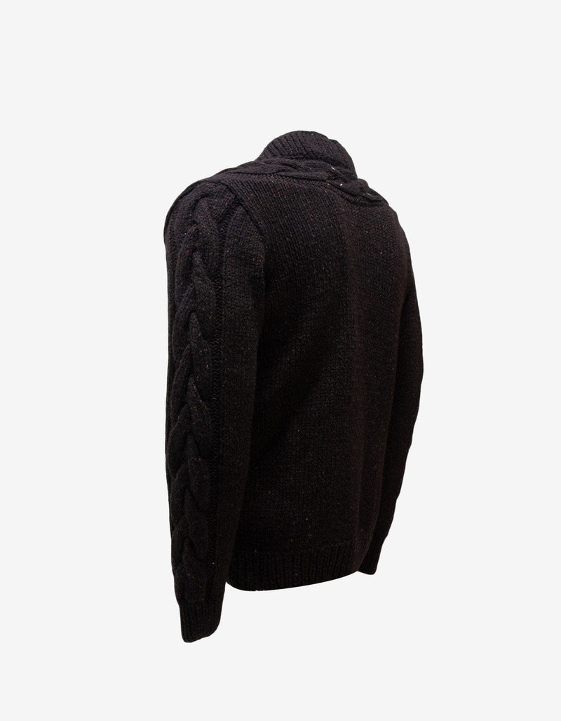 Maison Martin Margiela Brown Cable Knit Cardigan