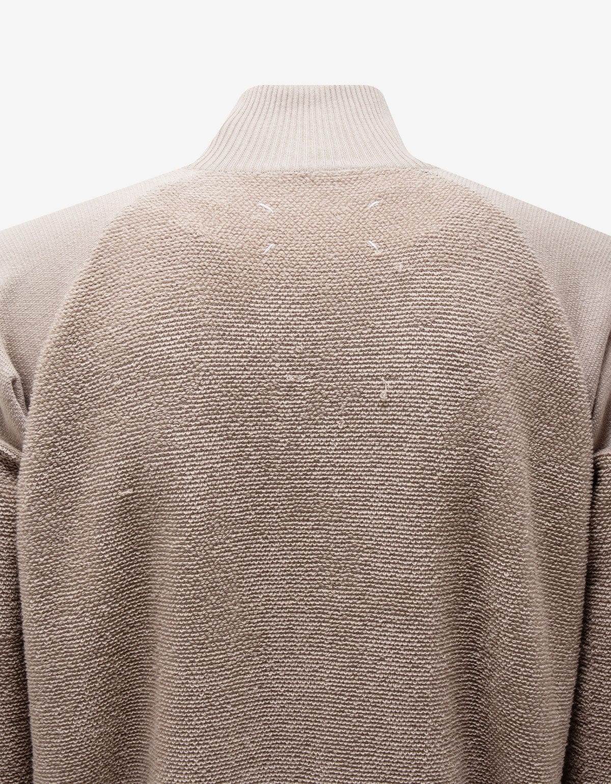 Maison Martin Margiela Beige French Terry Zip Cardigan 30HA102
