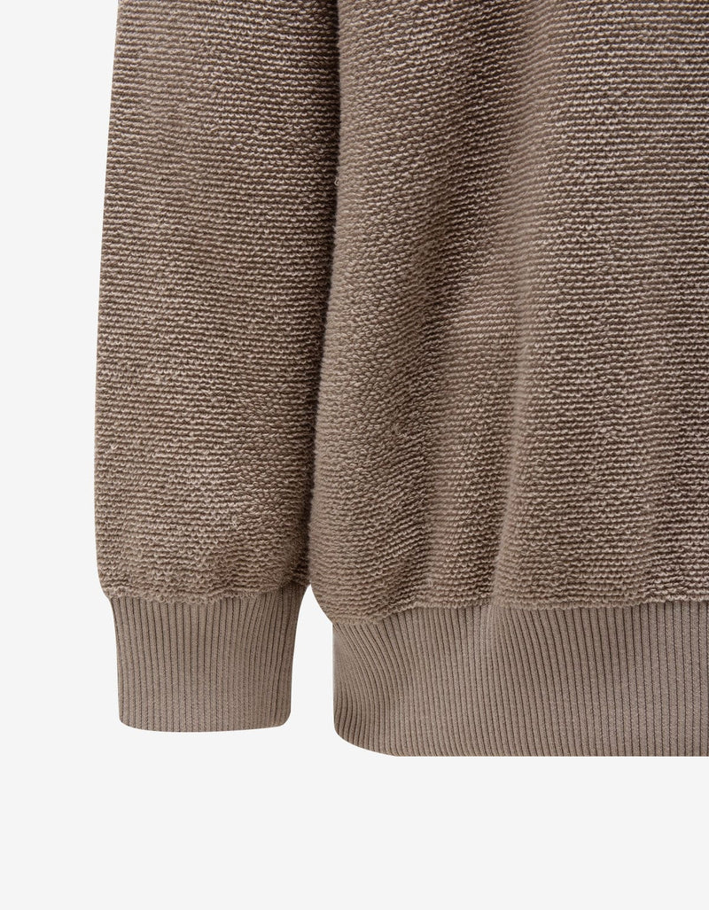 Maison Martin Margiela Beige French Terry Zip Cardigan 30HA102