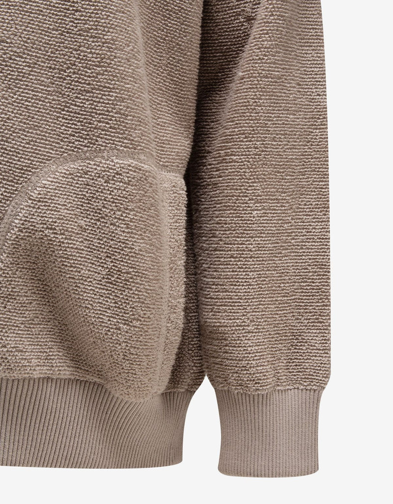 Maison Martin Margiela Beige French Terry Zip Cardigan 30HA102