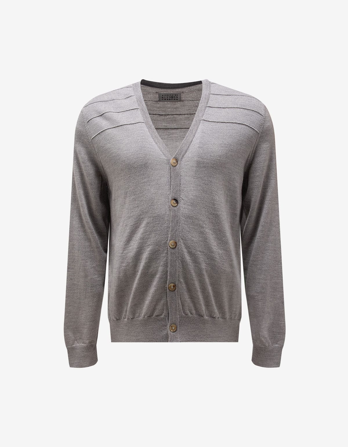Maison Martin Margiela Grey Pleated Cardigan