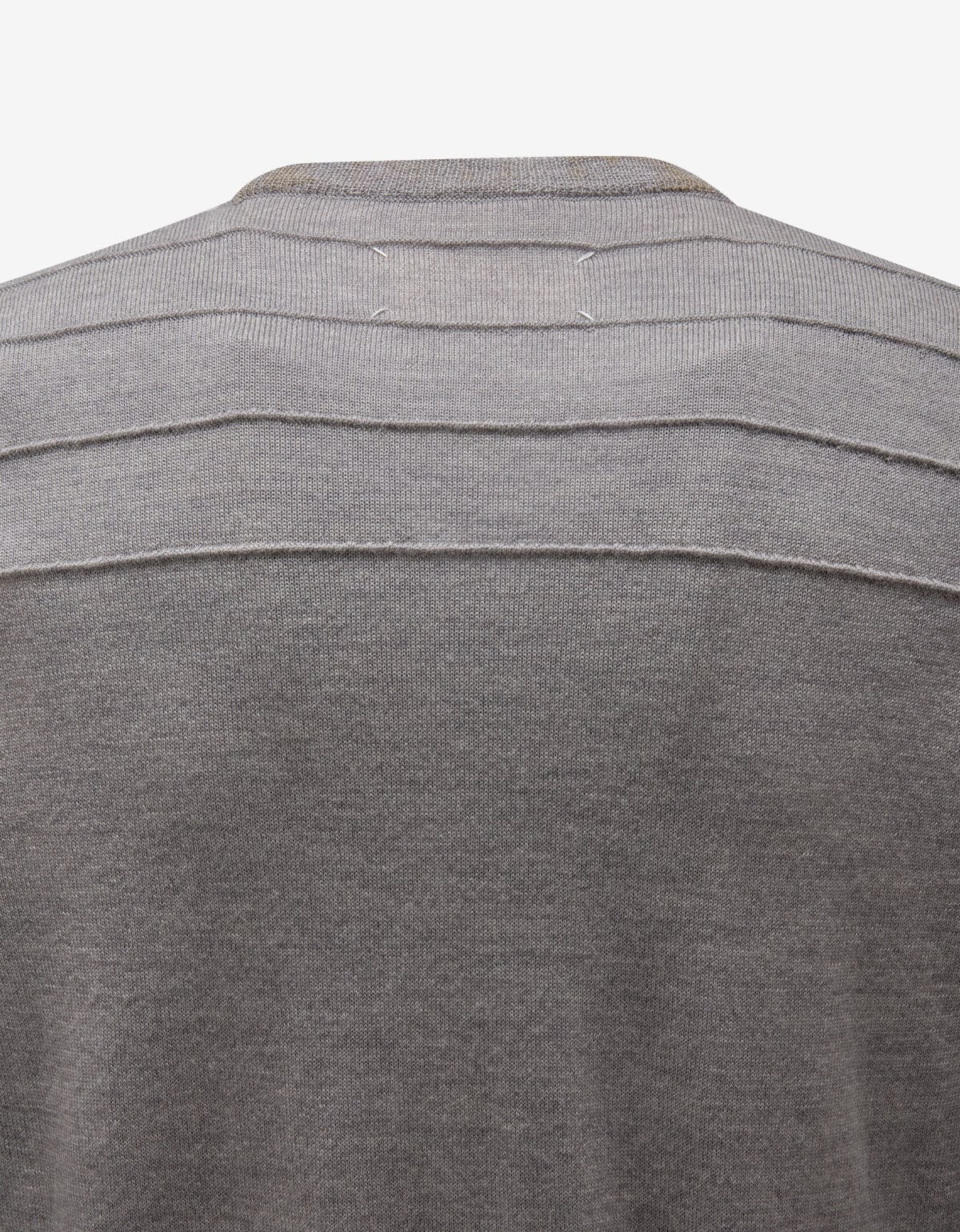 Maison Martin Margiela Grey Pleated Cardigan