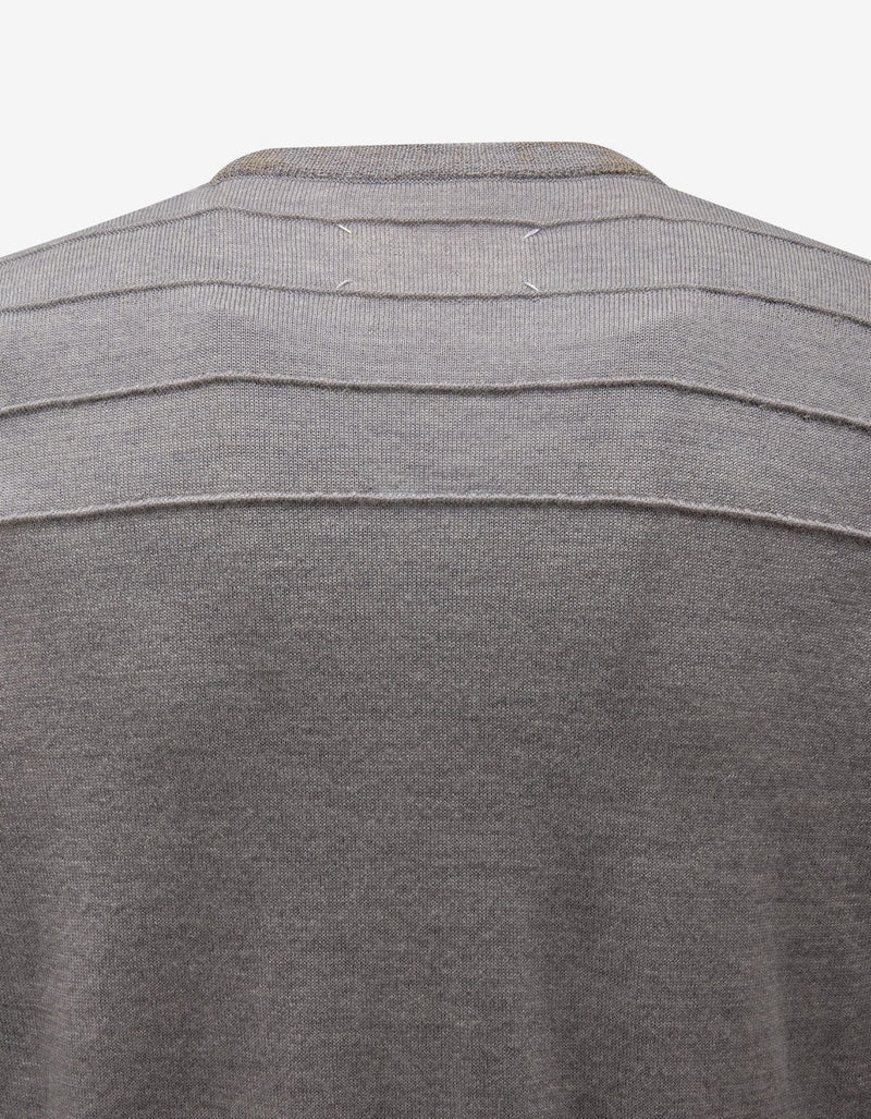 Maison Martin Margiela Grey Pleated Cardigan