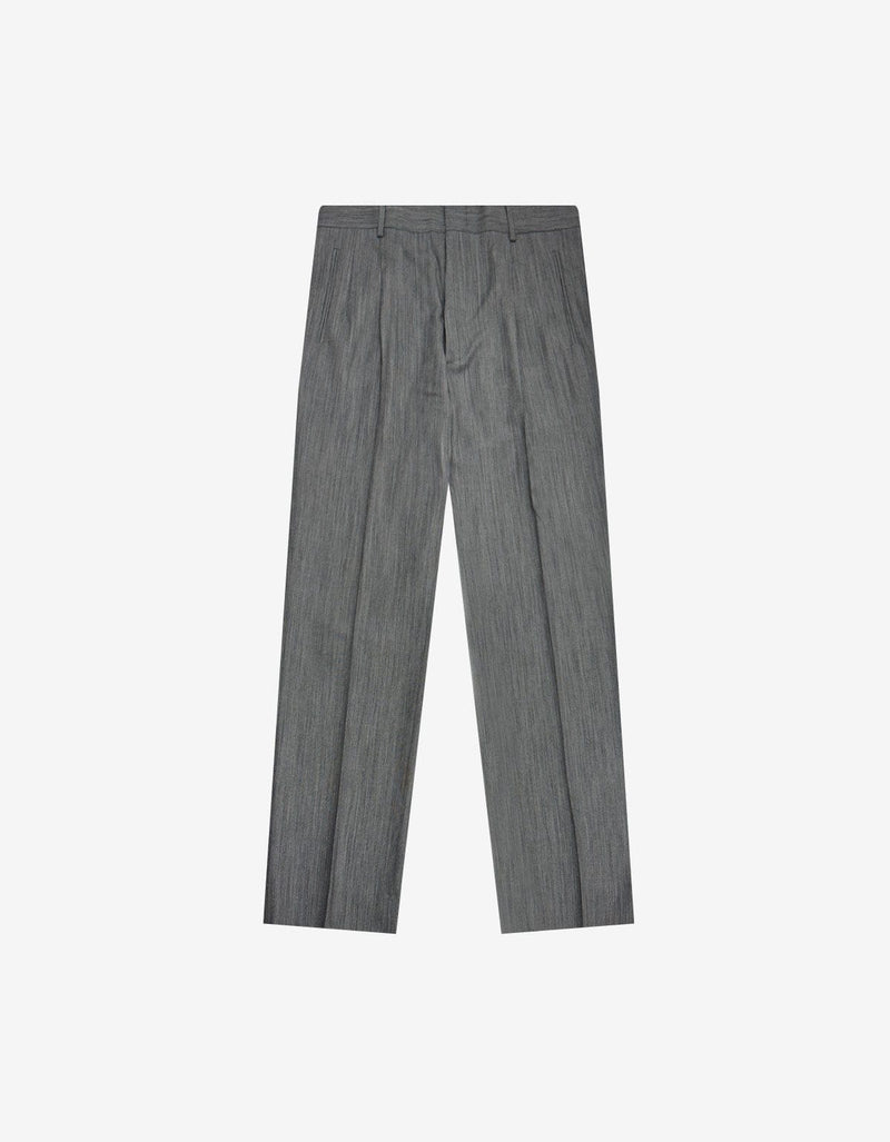Maison Martin Margiela Grey Wool Pinstripe Trousers S30KA0226