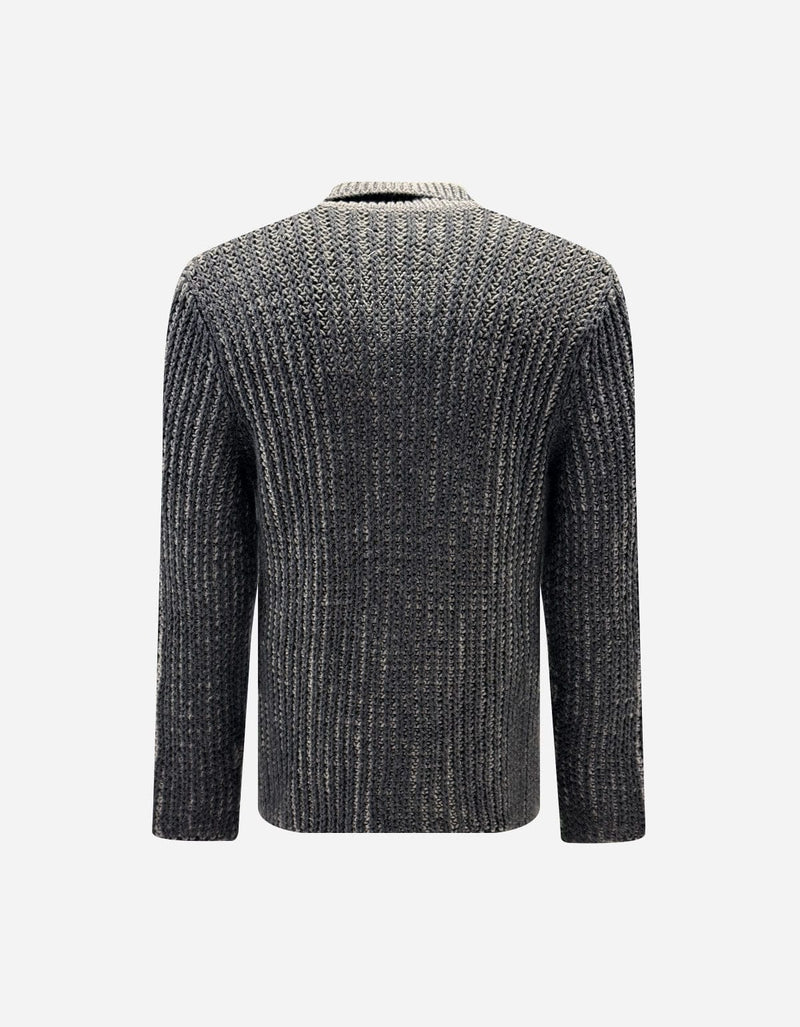 Maison Martin Margiela Grey Wool Shawl Collar Cardigan