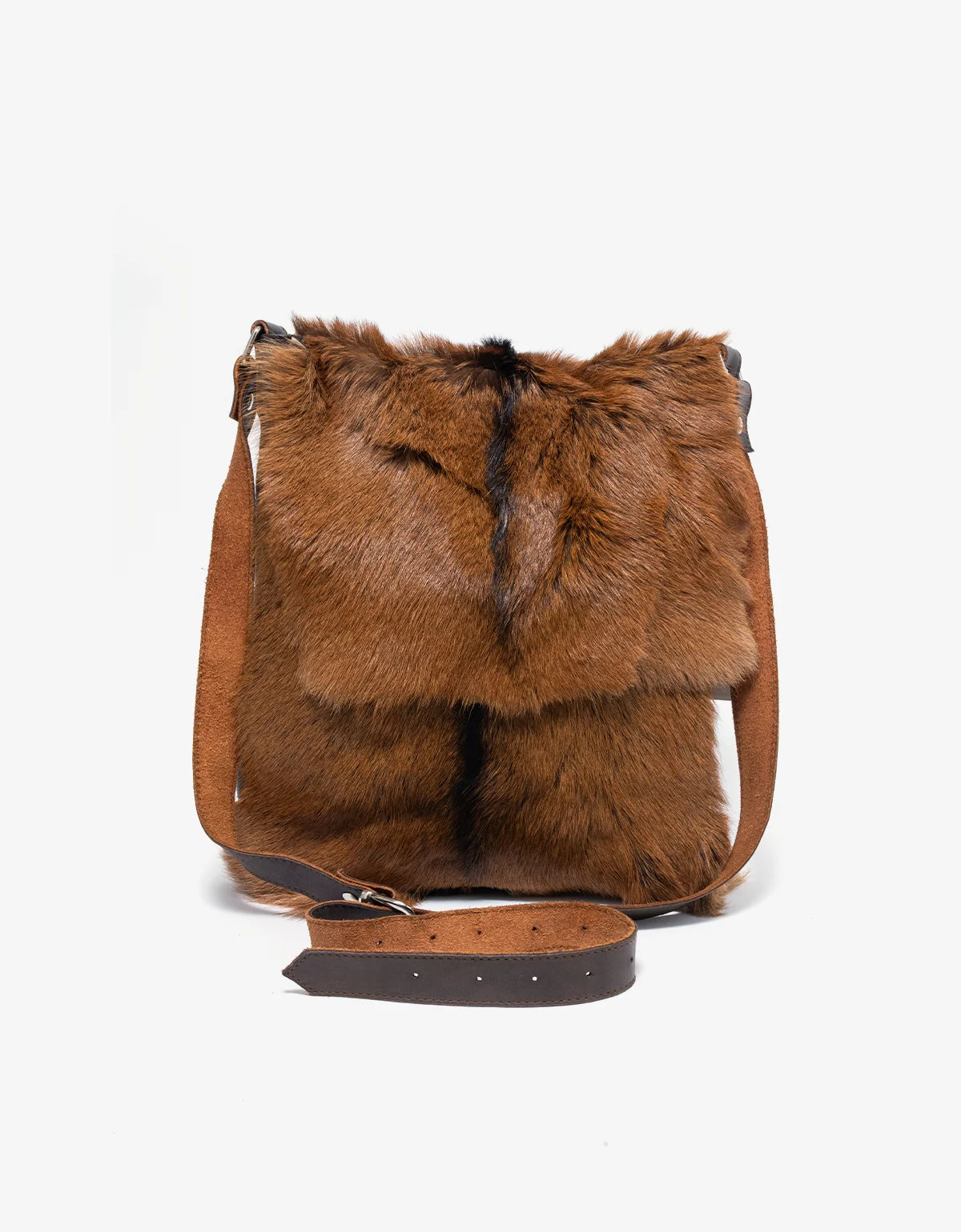 Maison Margiela Paris Genuine Springbok Fur & Calfskin Crossbody Bag
