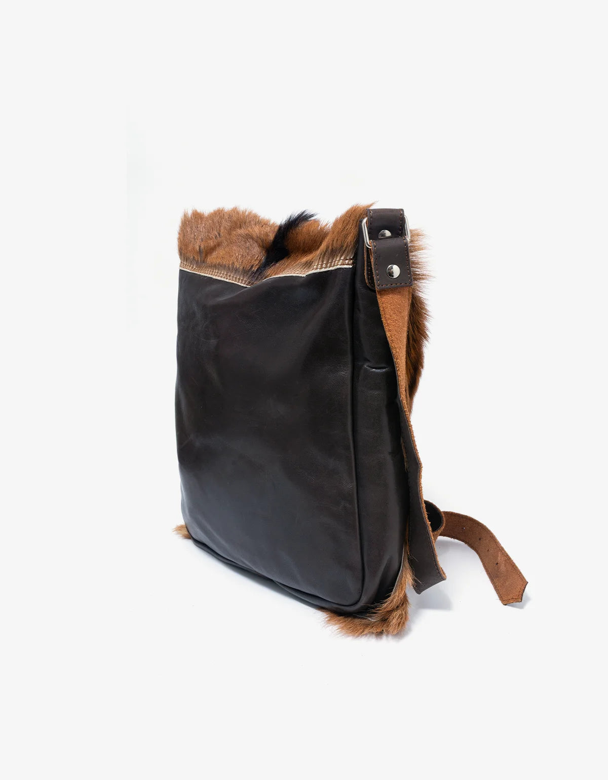 Maison Margiela Paris Genuine Springbok Fur & Calfskin Crossbody Bag