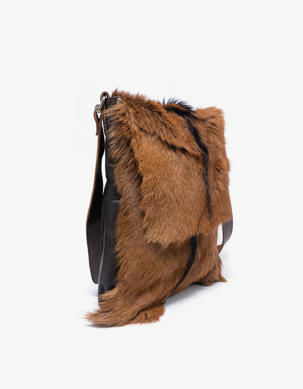 Maison Margiela Paris Genuine Springbok Fur & Calfskin Crossbody Bag