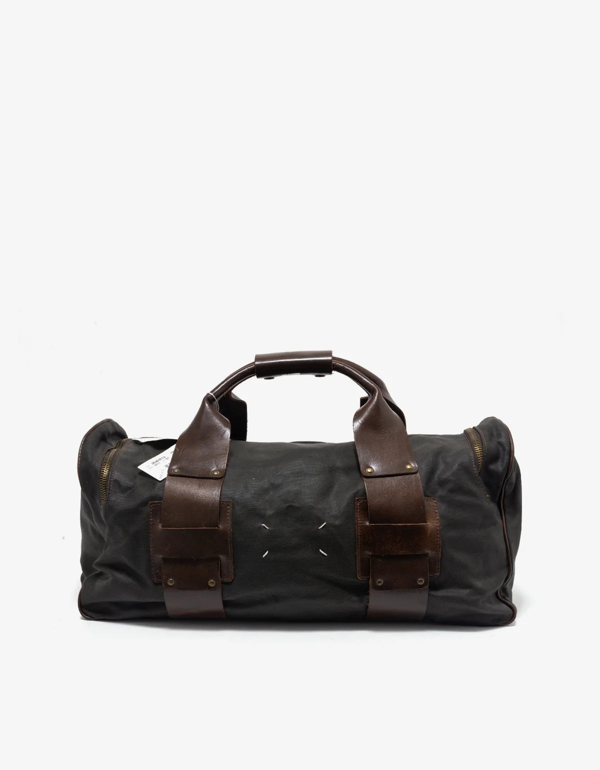 Maison Martin Margiela Line 11 Waxed Canvas & Leather Duffle Bag