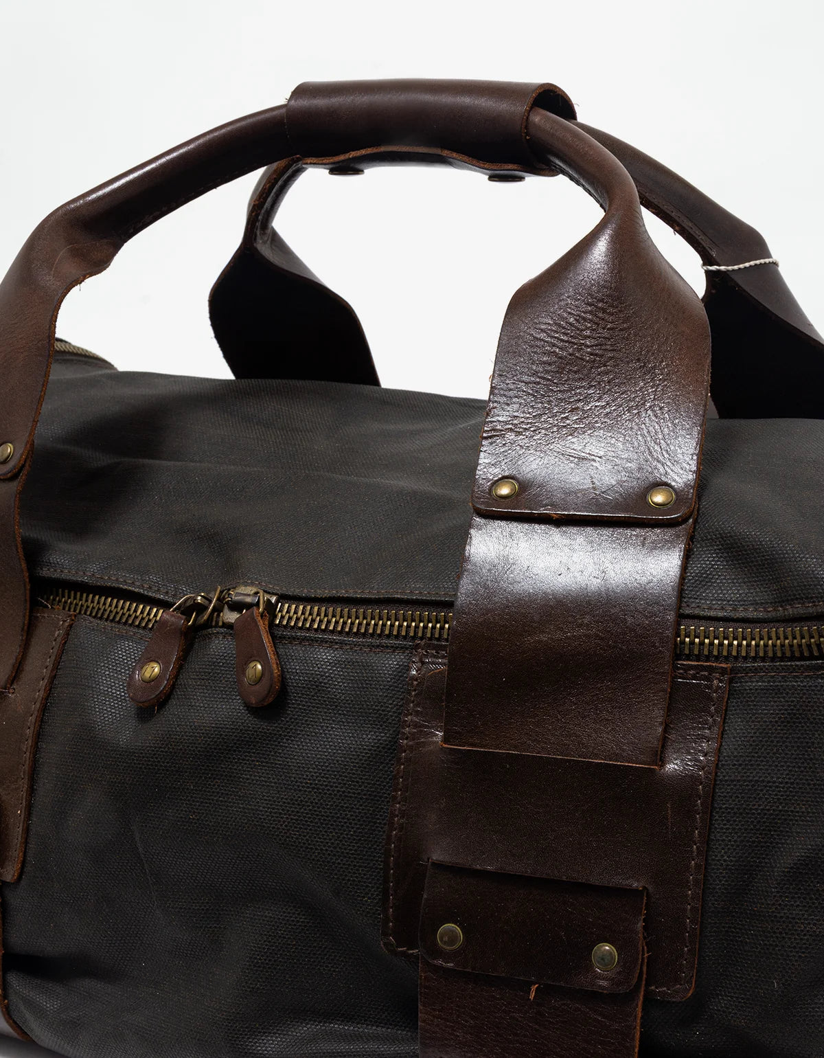 Maison Martin Margiela Line 11 Waxed Canvas & Leather Duffle Bag