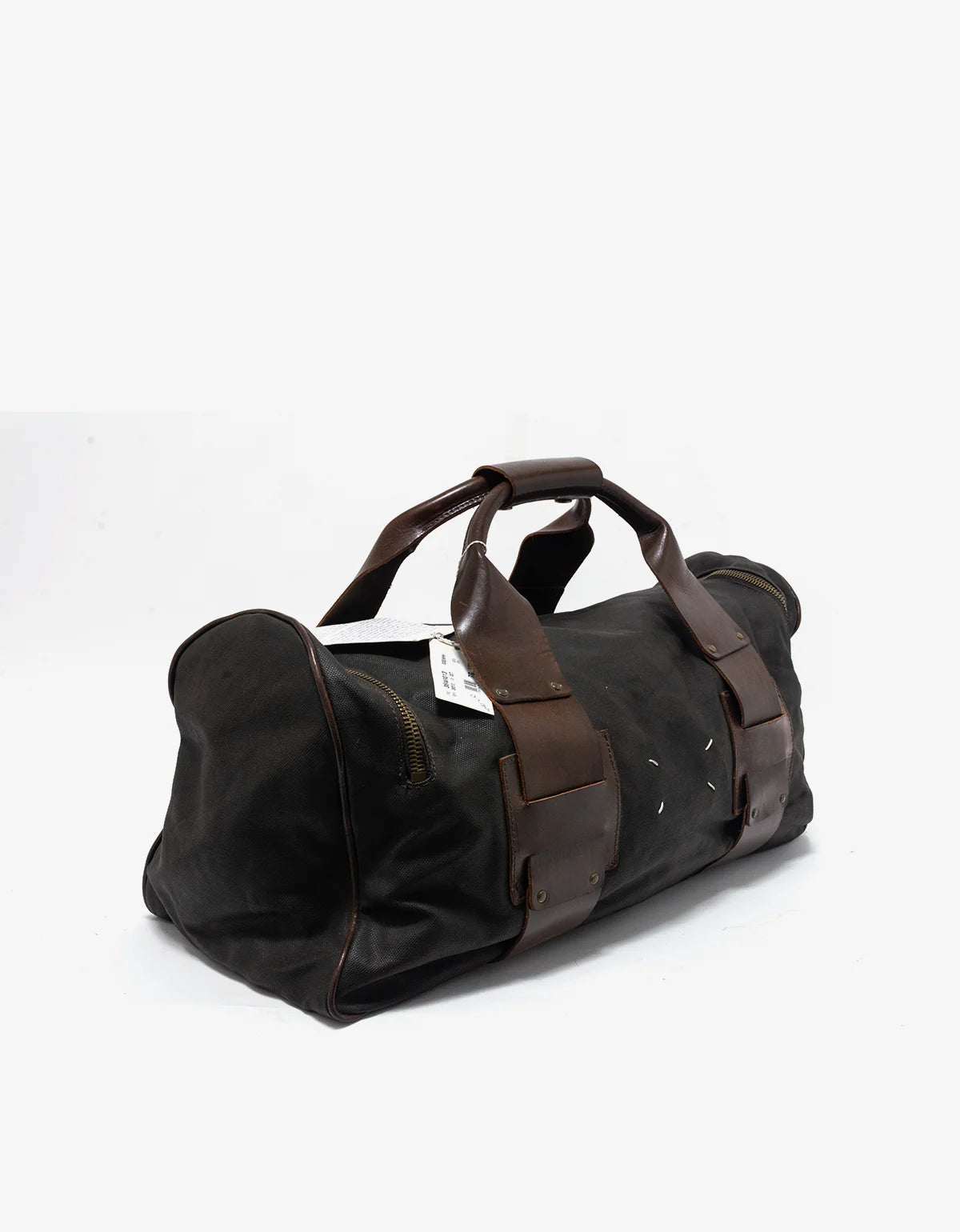 Maison Martin Margiela Line 11 Waxed Canvas & Leather Duffle Bag