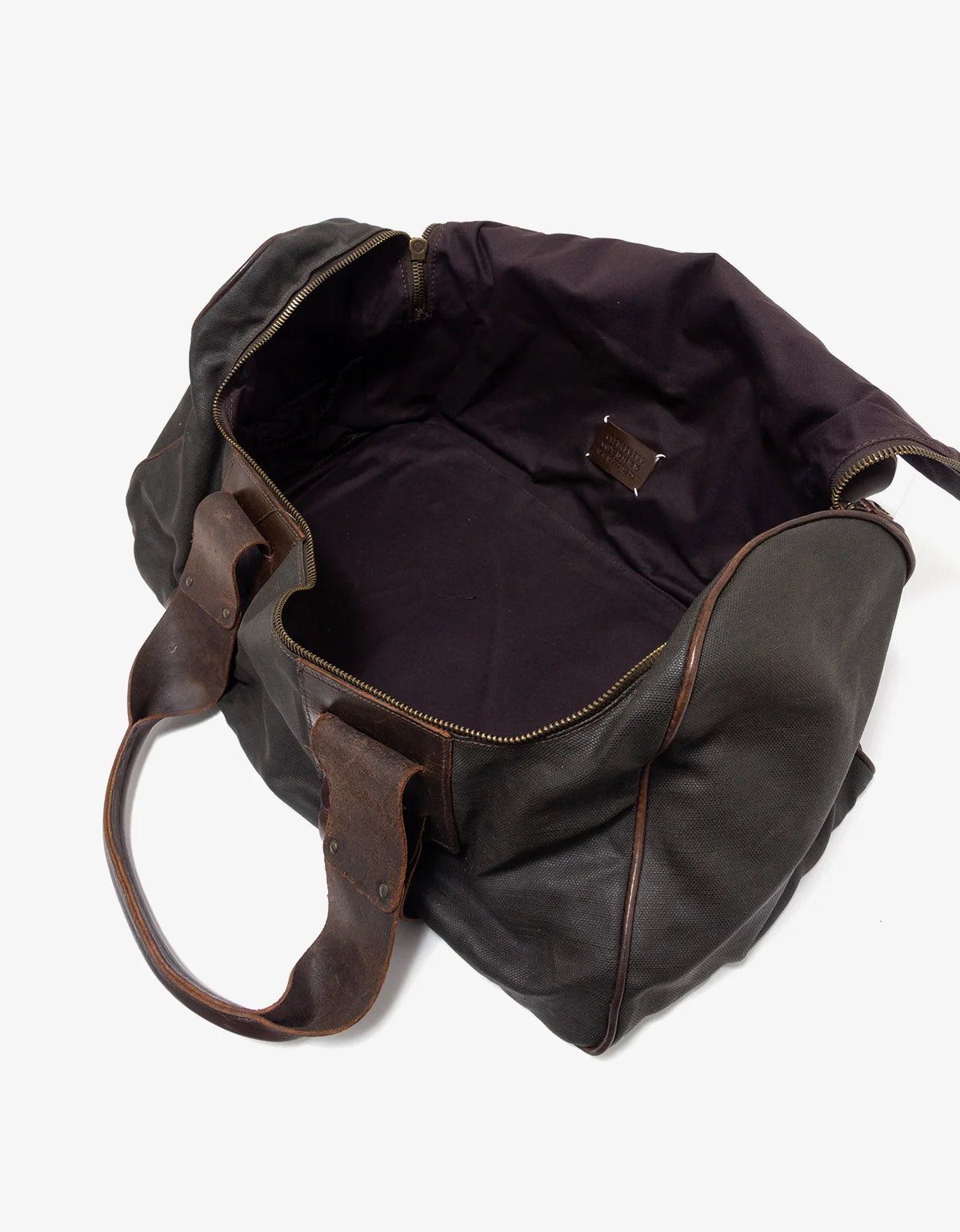 Maison Martin Margiela Line 11 Waxed Canvas & Leather Duffle Bag