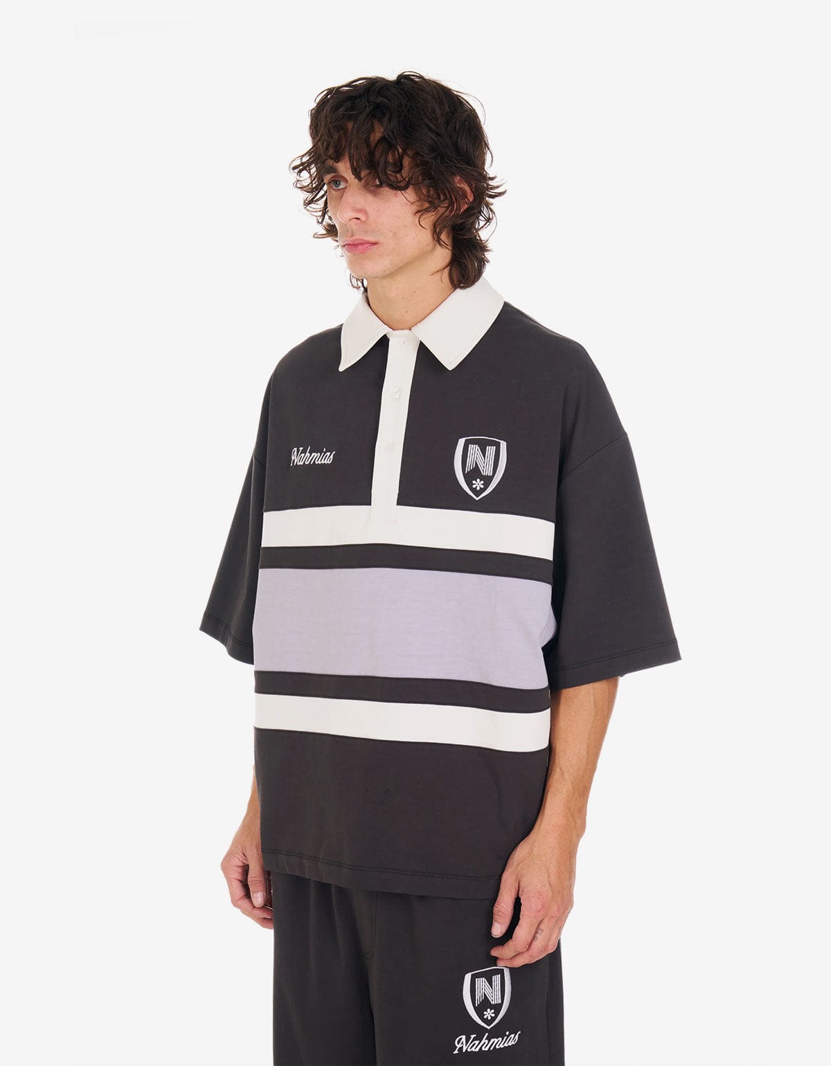 Nahmias Black Collegiate S/S Polo Shirt Y6-S20Q17-024