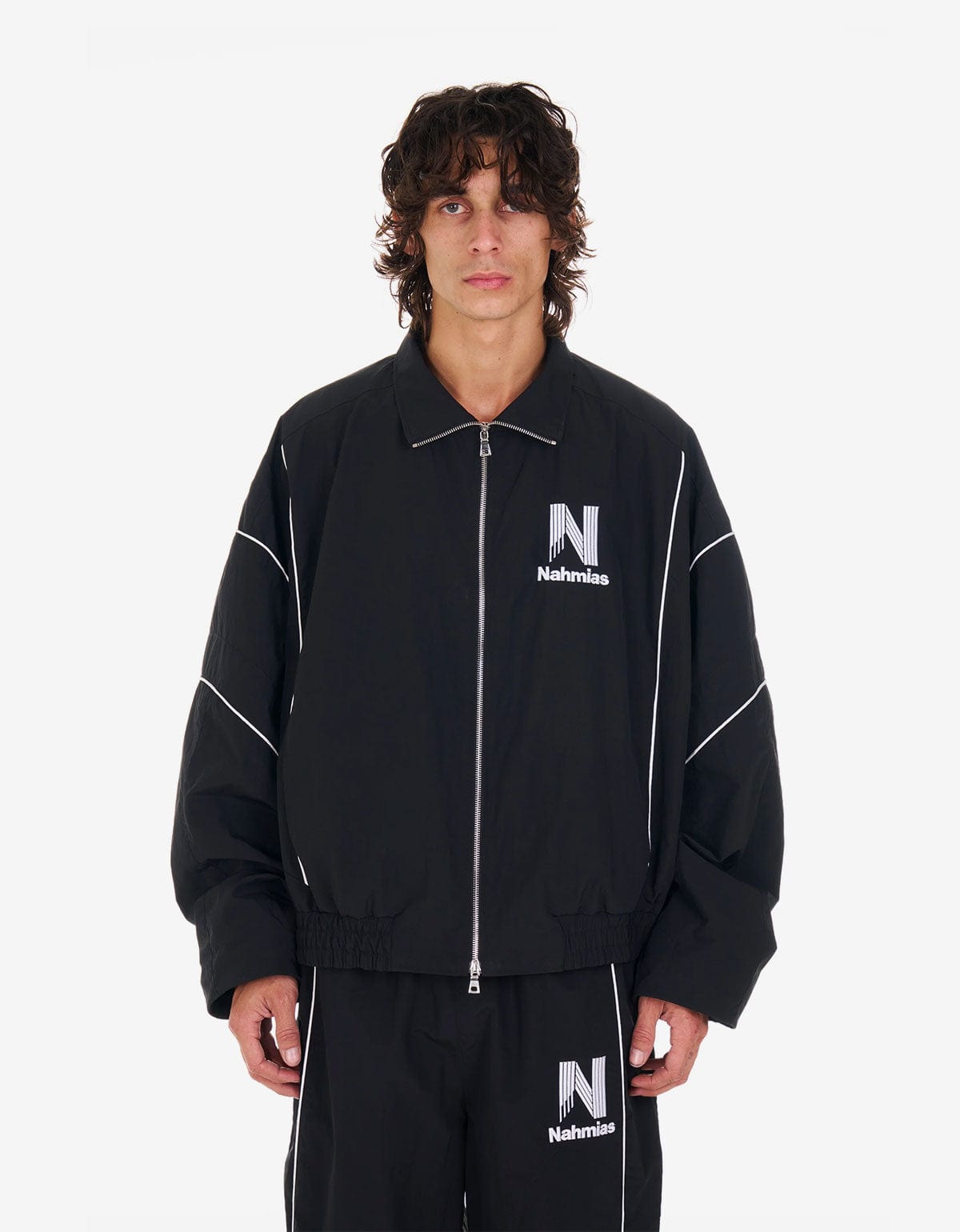 Nahmias Black Warm Up Jacket W85-J51Q1-001