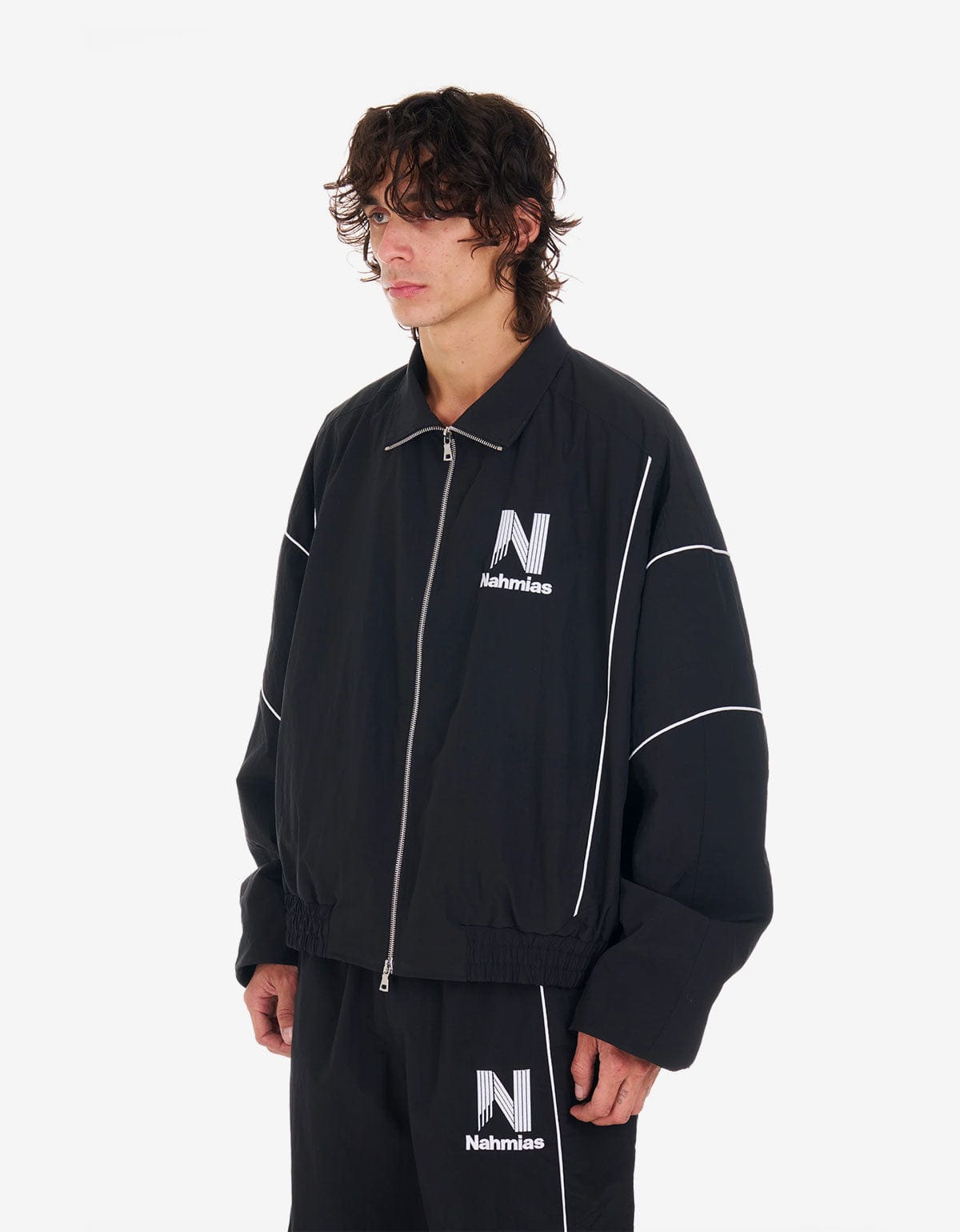Nahmias Black Warm Up Jacket W85-J51Q1-001