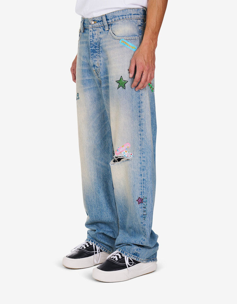 Nahmias Blue Bandaid Baggy Jeans D5-P43Q15-415
